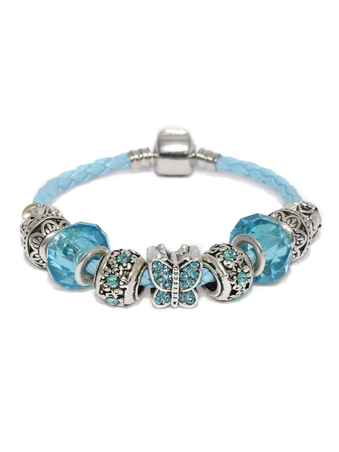Sukkhi Women Blue Rhodium-Plated Bracelet