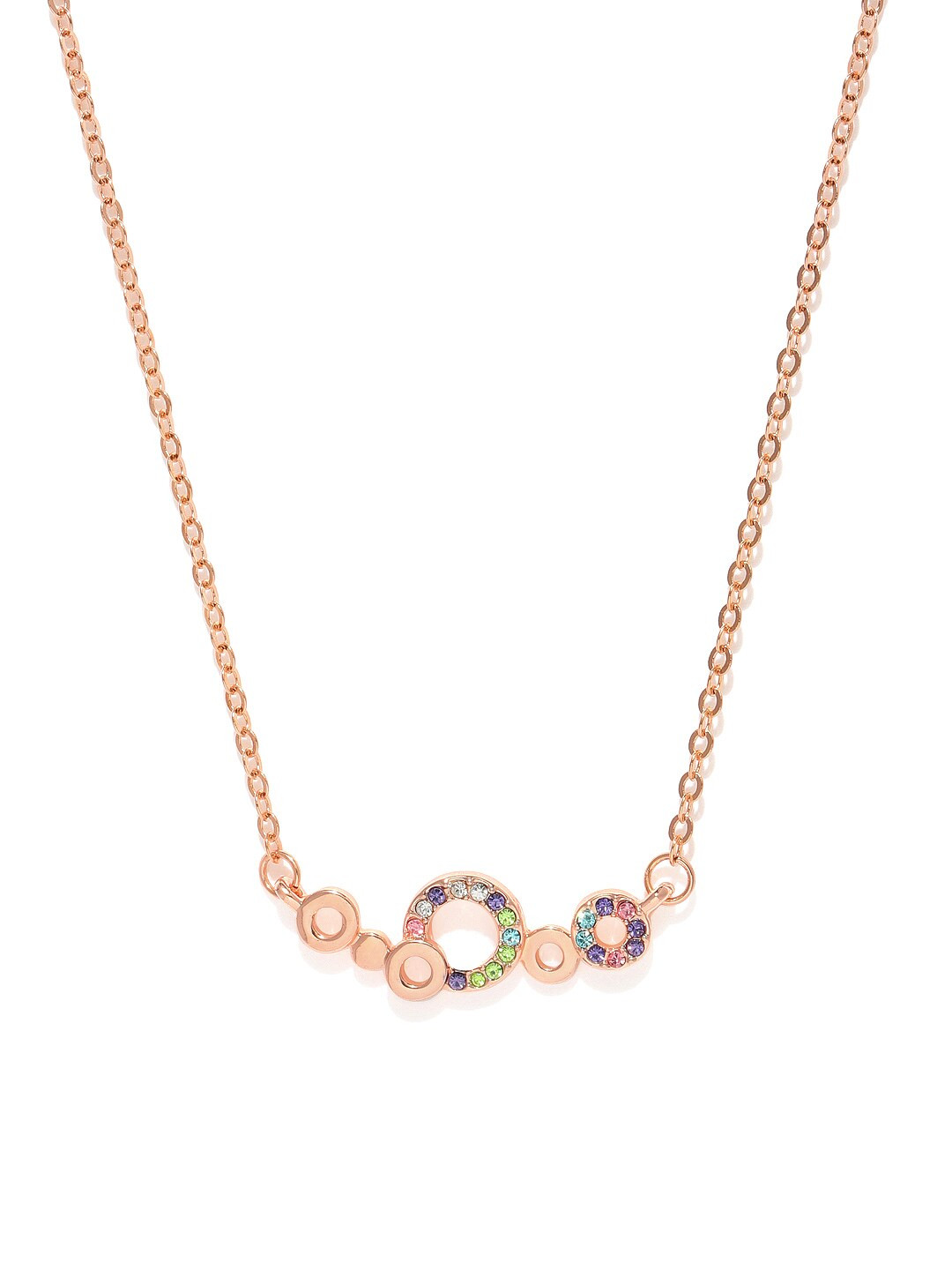 Sukkhi Women Cubic Zirconia Studded Gold Plated Necklace