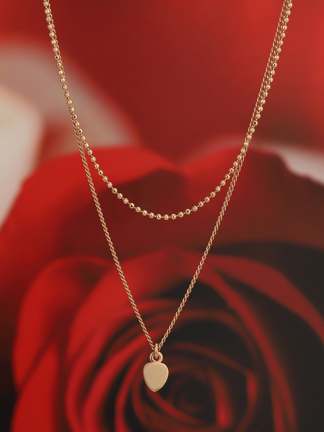 Carlton London Gold-Plated Layered Necklace