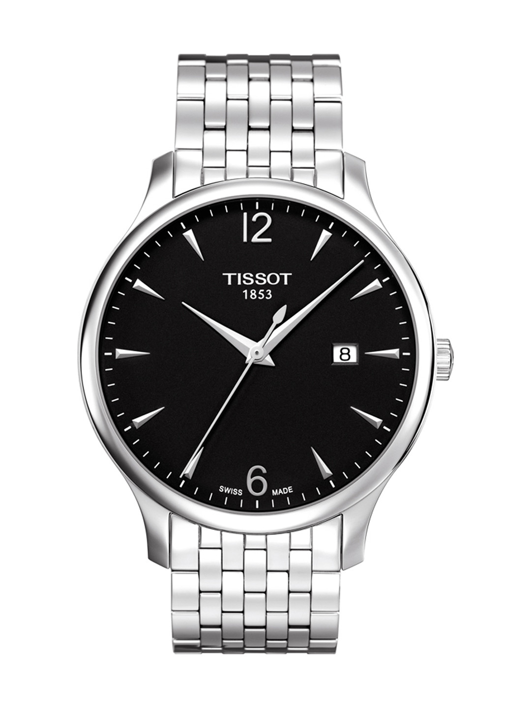 TISSOT Men Black Tradition Analogue Watch T0636101105700