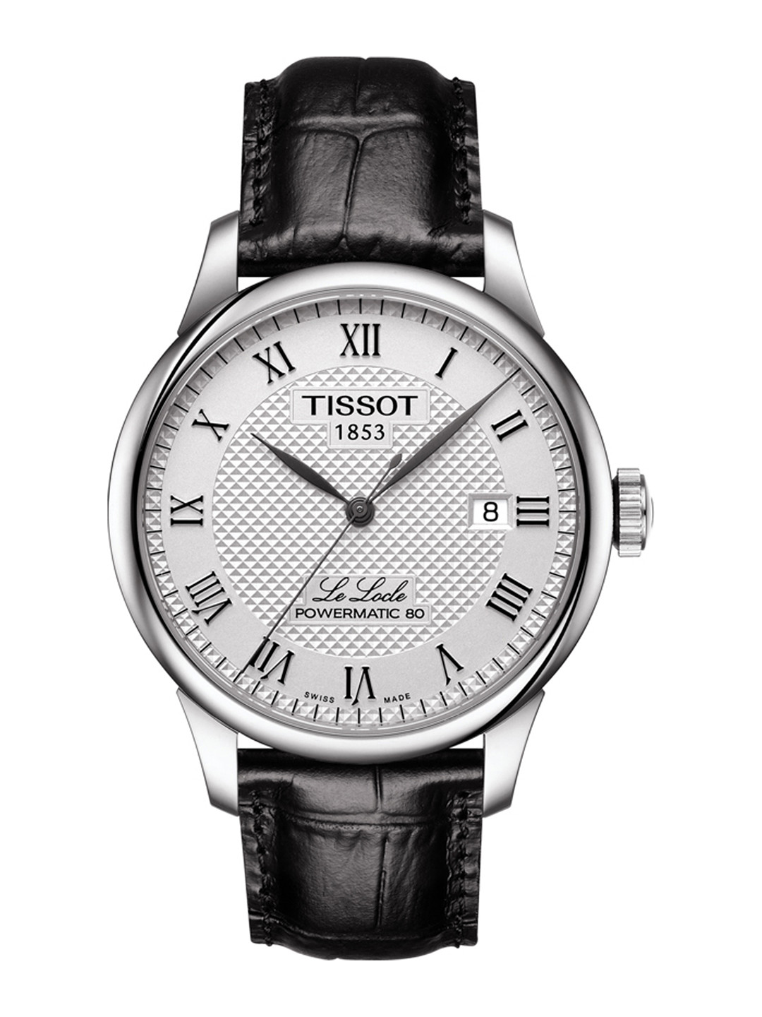 Buy TISSOT Men Silver-Toned Le Locle Powermatic 80 Analogue Watch 