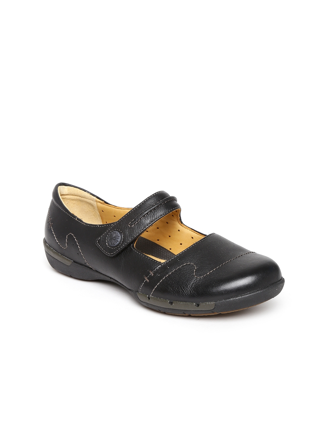 Clarks Women Black Leather Mary Janes