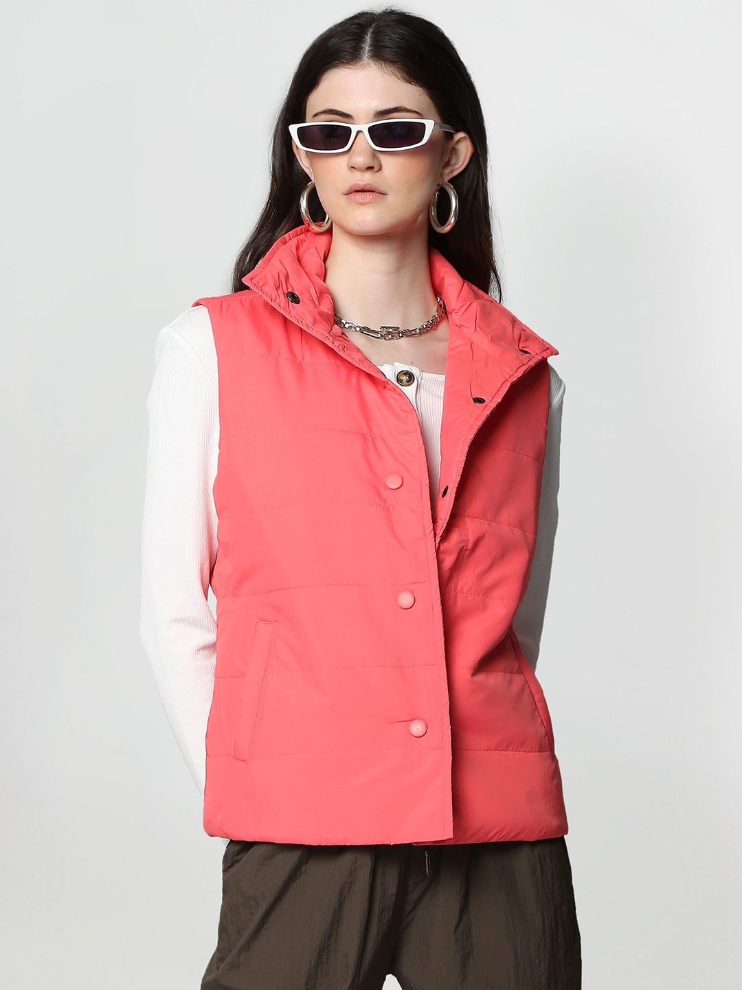 Flying machine sleeveless jackets clearance
