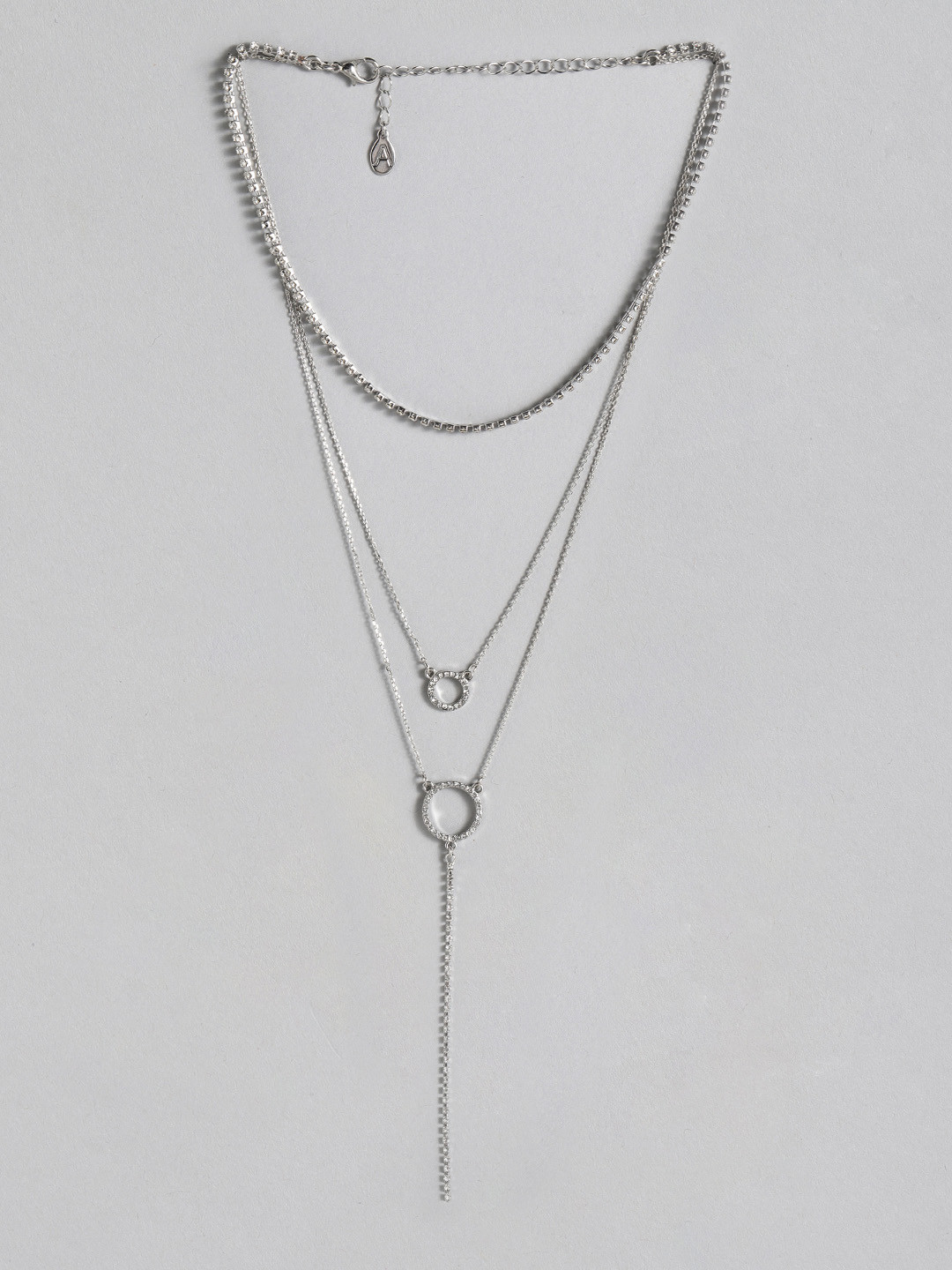 Accessorize London Women Stone Studded Layered Necklace