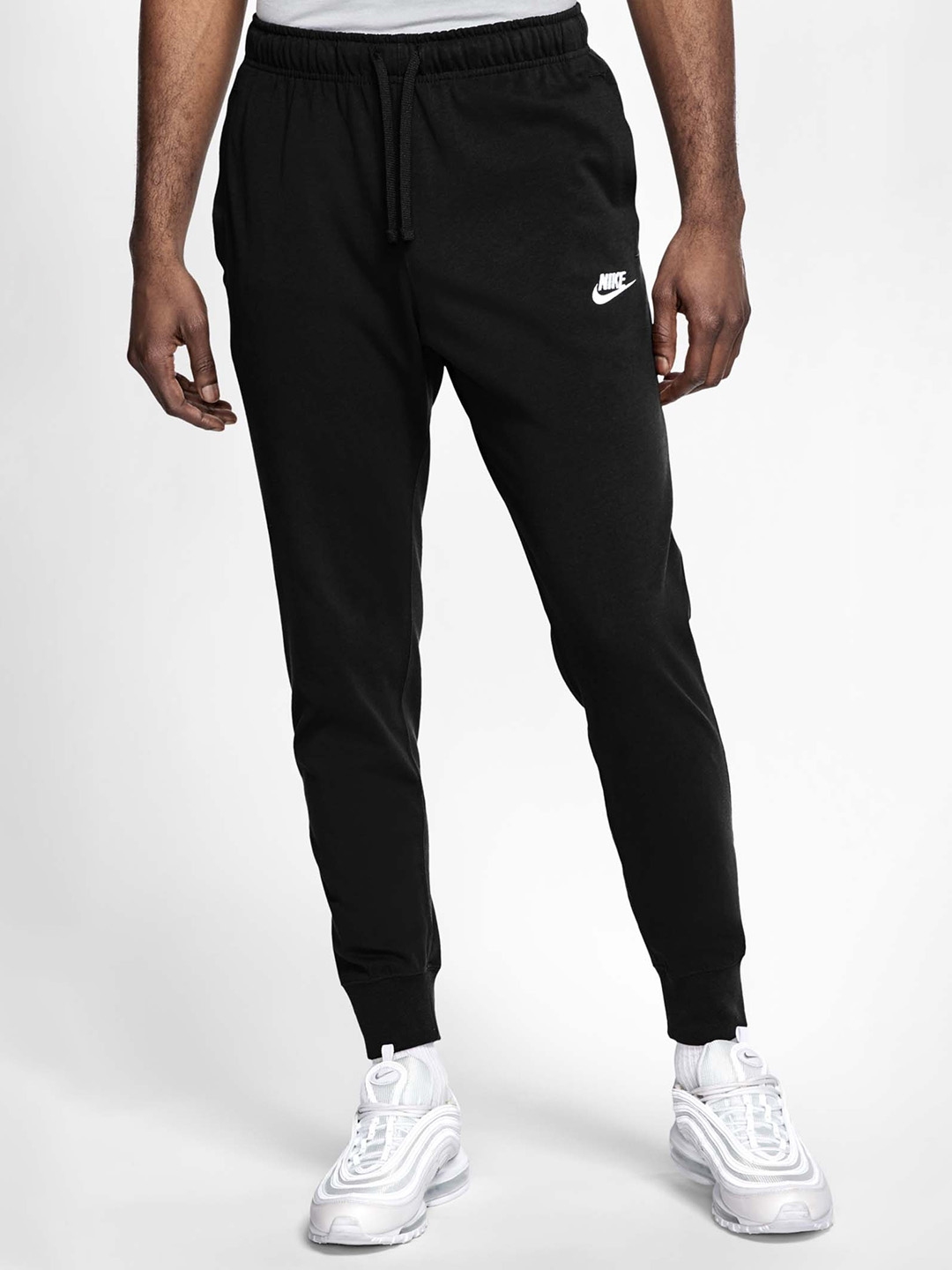 Nike club jersey cuffed joggers top