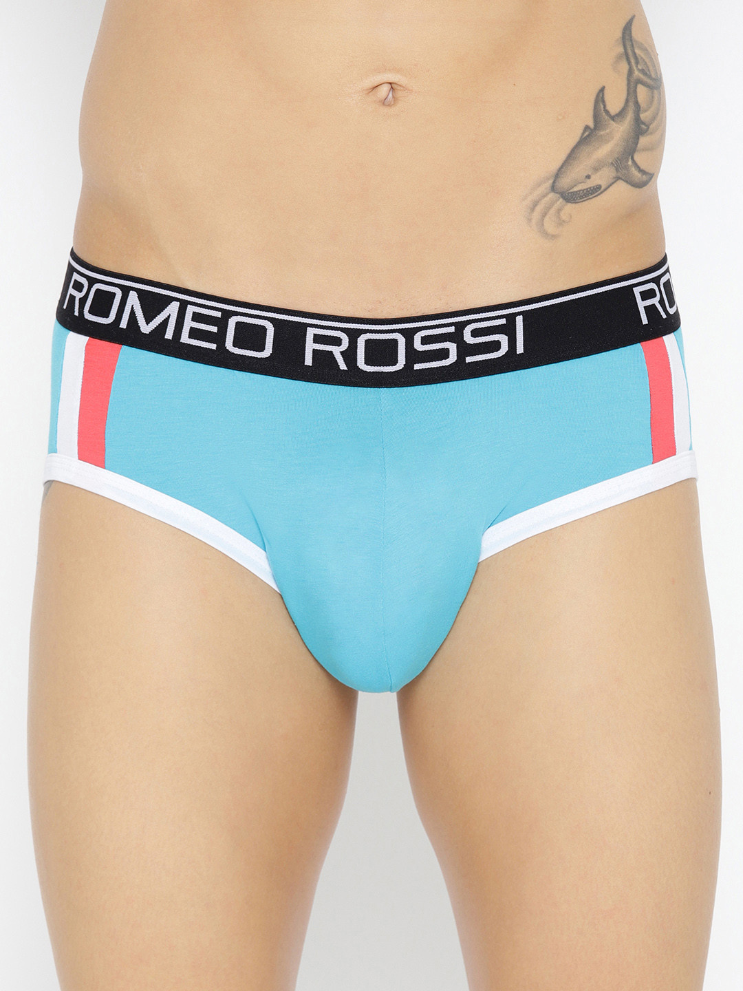 ROMEO ROSSI Men Blue Solid Briefs CLBSP-2001-FR