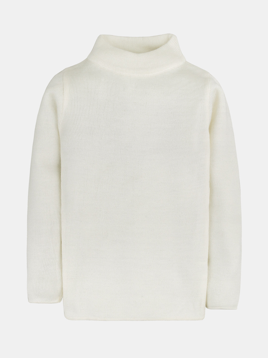 RVK Kids Off-White Solid Acrylic Sweater