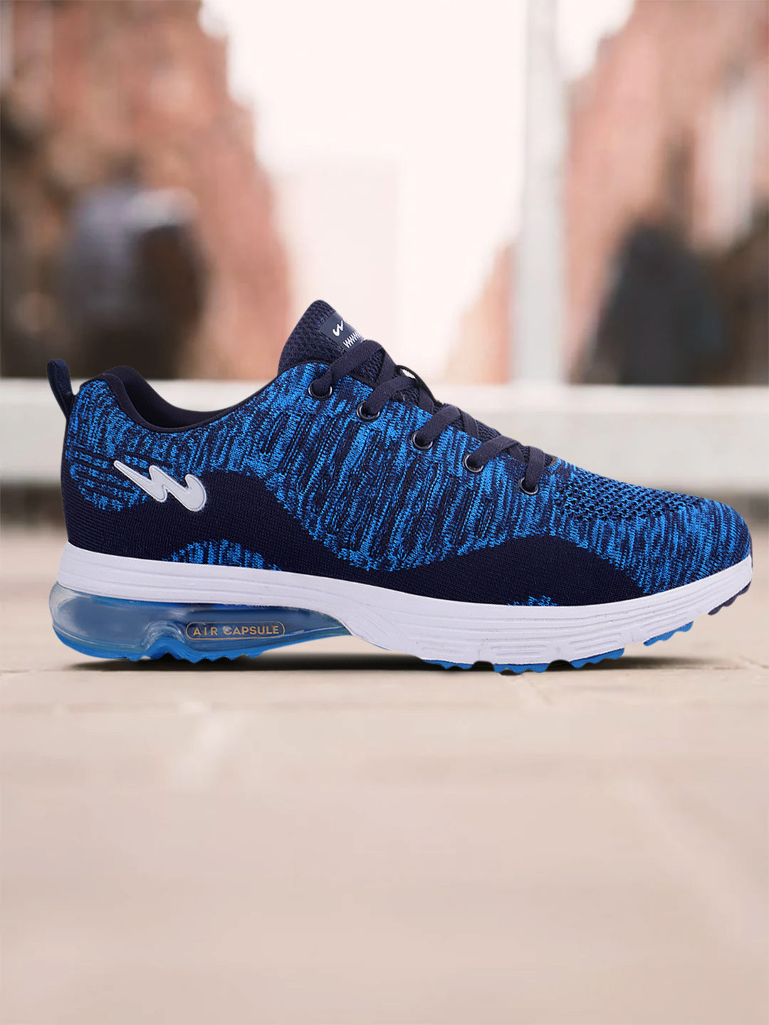 Campus Men STONIC Navy Blue Mesh Running Shoes