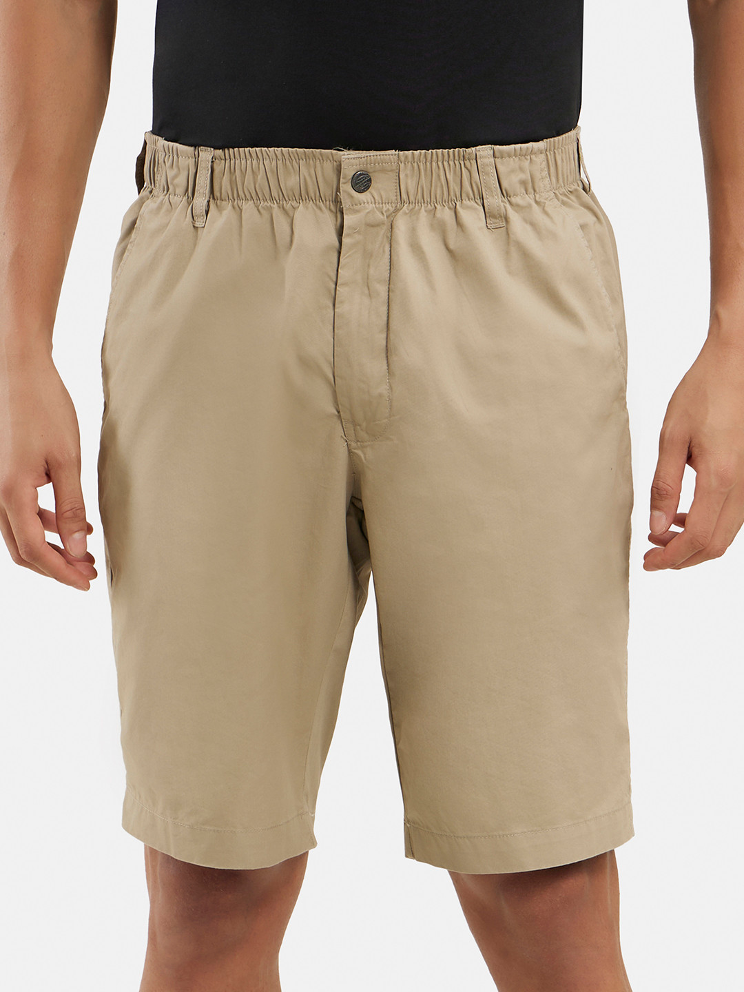Jockey Combed Mercerised Cotton Woven Straight Fit Shorts with Side Pockets-1203