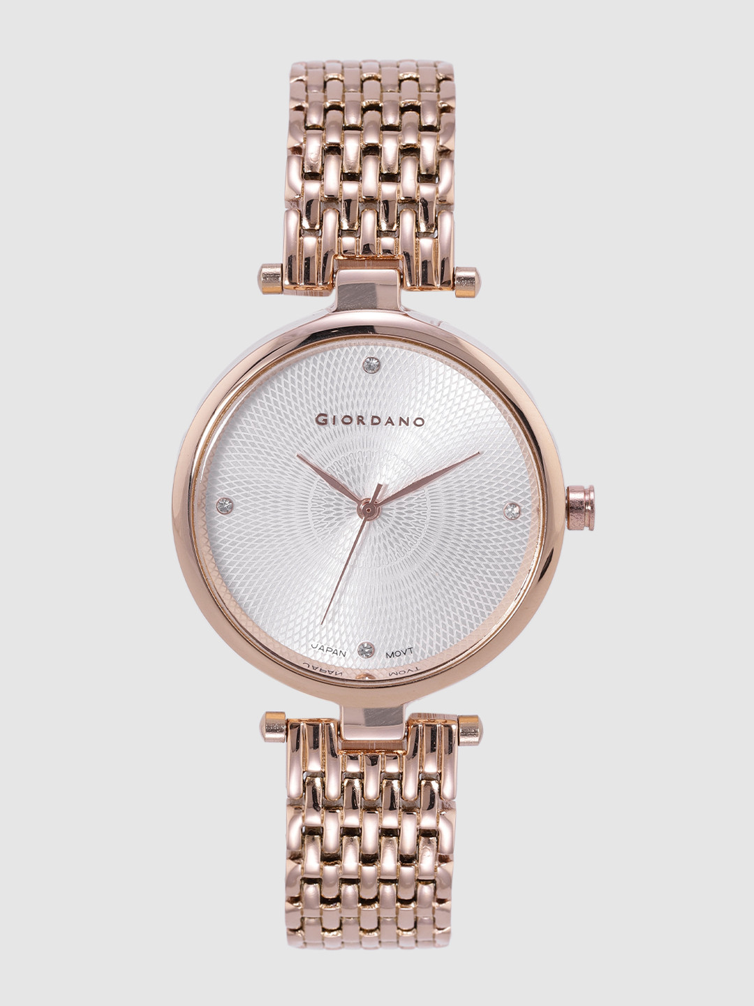 GIORDANO Women Silver-Toned Analogue Watch GD-4001-11