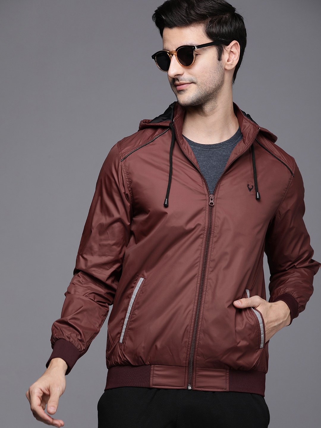 Allen solly maroon jacket shop