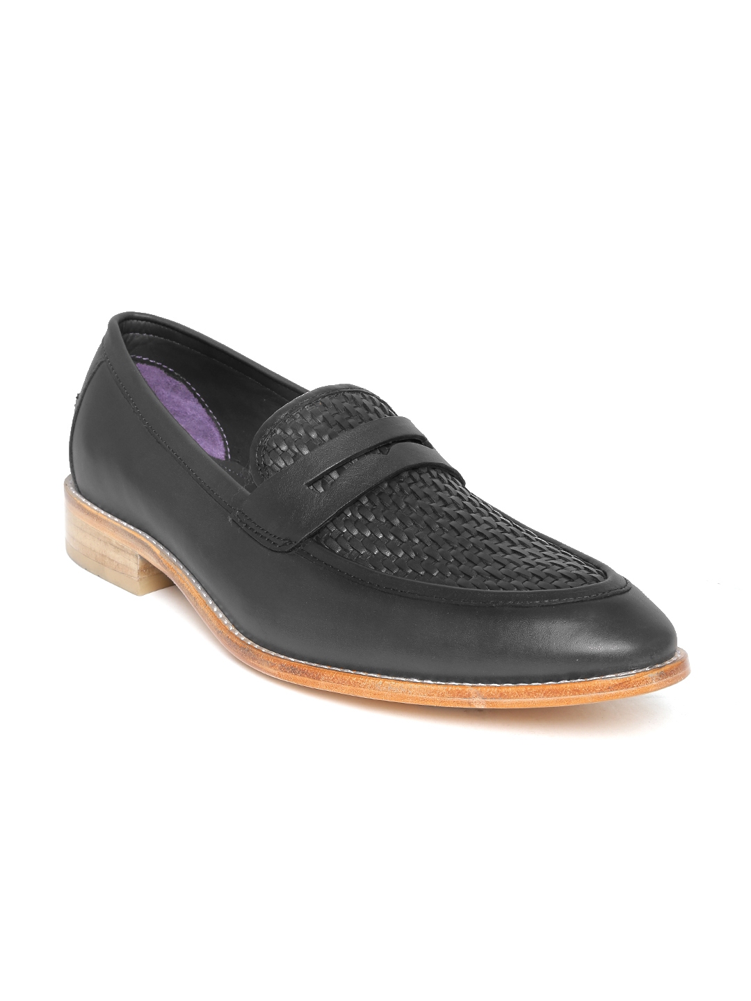 Luxure by Louis Philippe Men Black Genuine Leather Semiformal Shoes