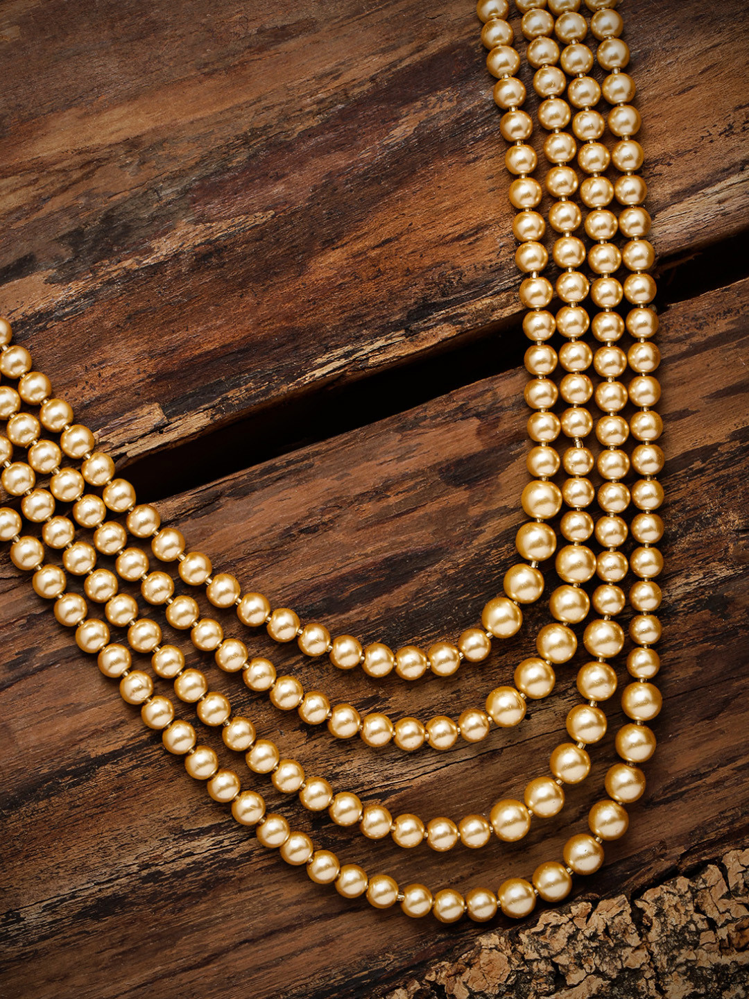 Zaveri Pearls Men Gold-Toned Be Layered Necklace