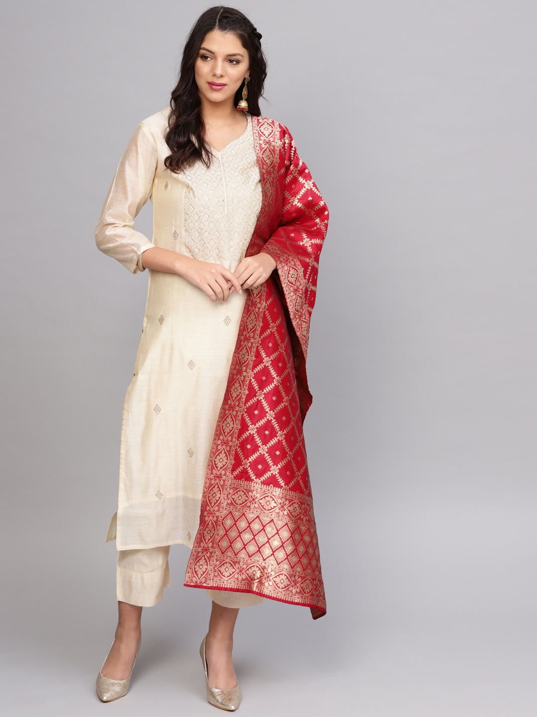 Summer Red Kurti With Koti at Best Price in Ahmedabad  Unique Creation