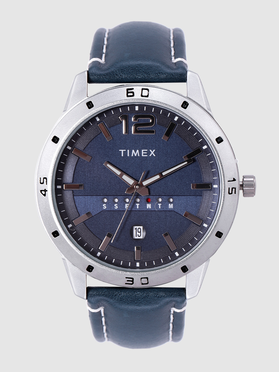 Timex Round 45mm Blue Dial Analog Men Watch - 36596552
