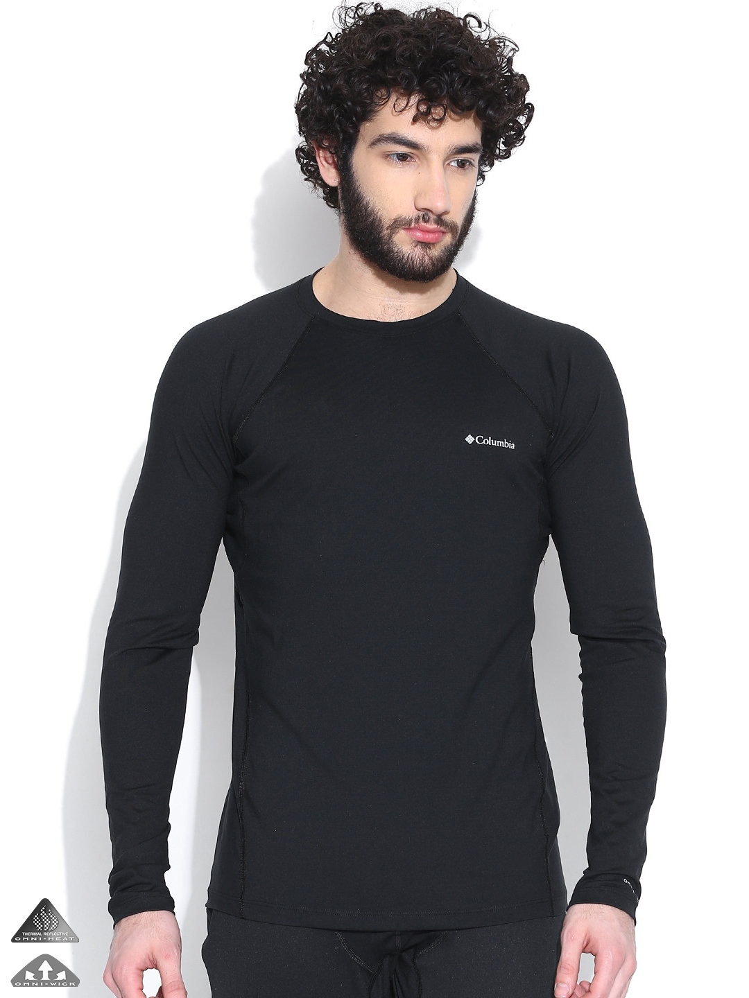 Buy Columbia Men Black Heavyweight Stretch Outdoor T Shirt - Thermal Tops  for Men 1067162