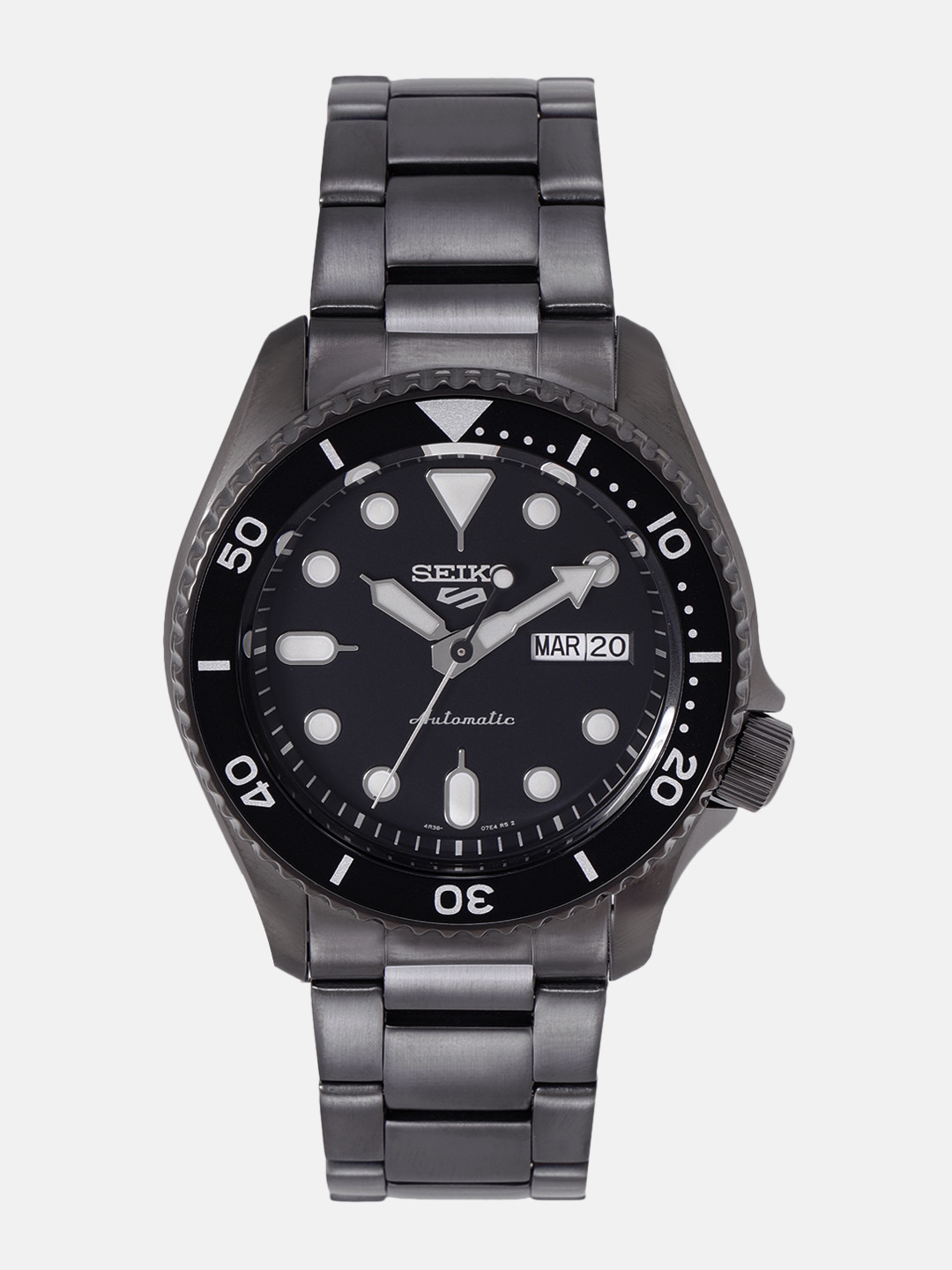 SEIKO Men Black Analogue Watch SRPD65K1