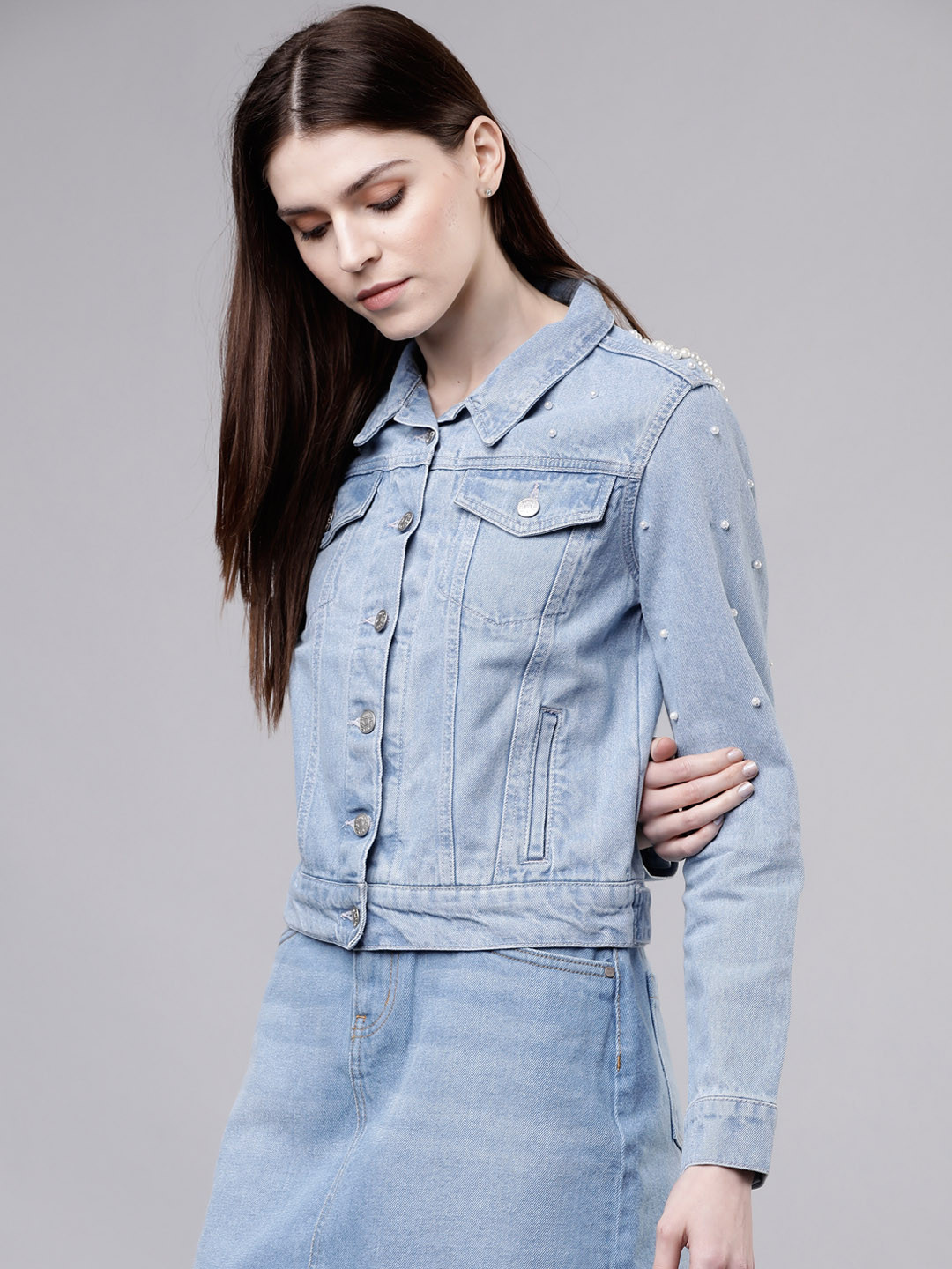 Buy Tokyo Talkies Women Blue Solid 