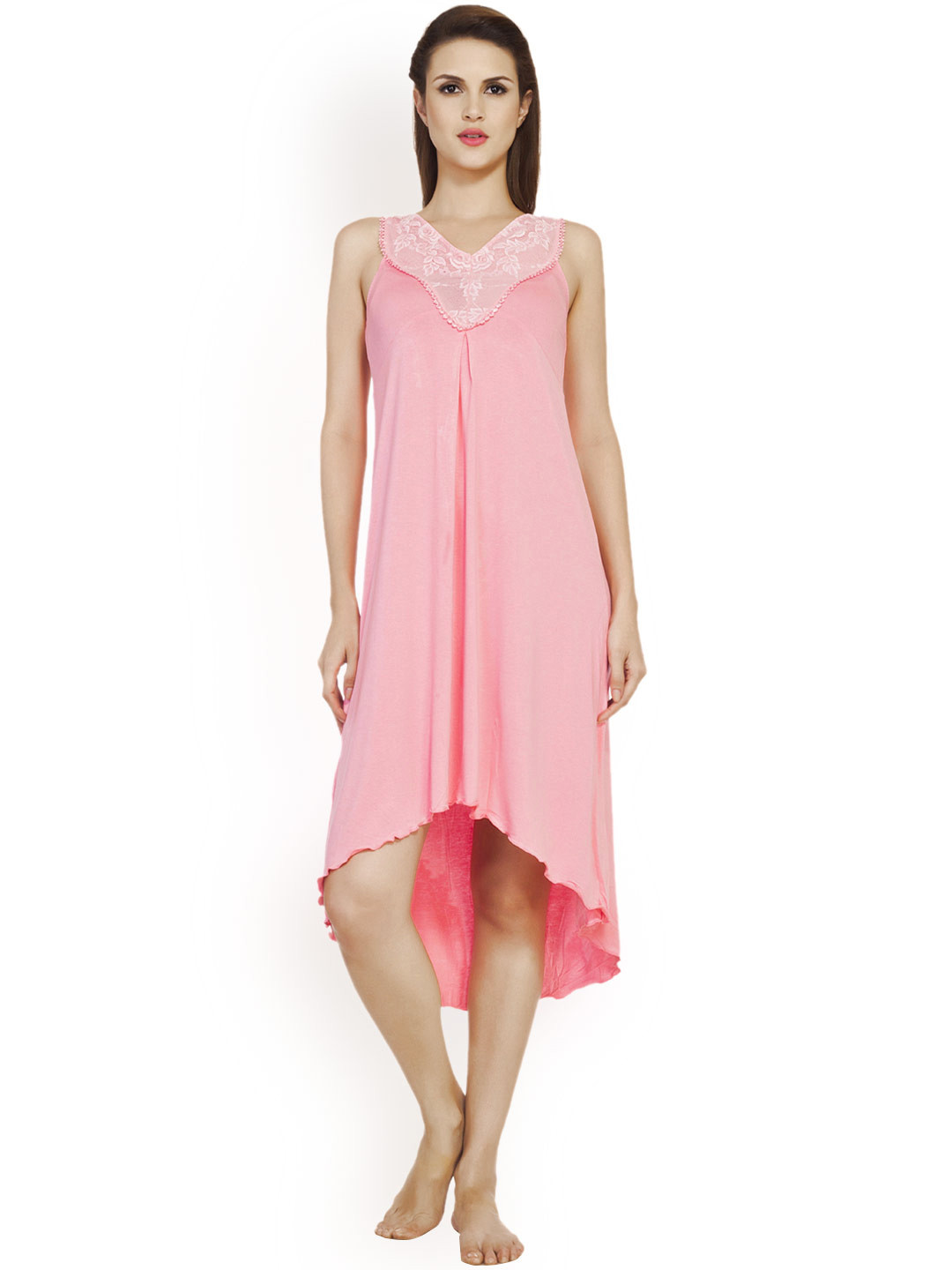 Soie Pink Nightdress NT-14