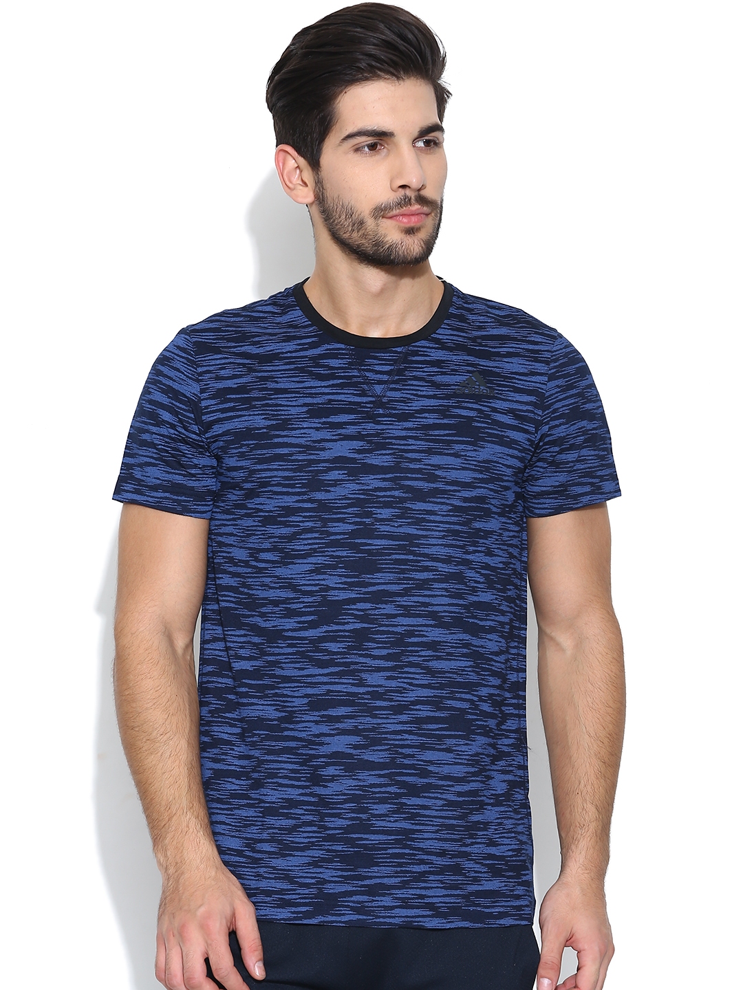 Buy ADIDAS Blue ESS AOP Printed Training T shirt Tshirts for Men 1070054 Myntra