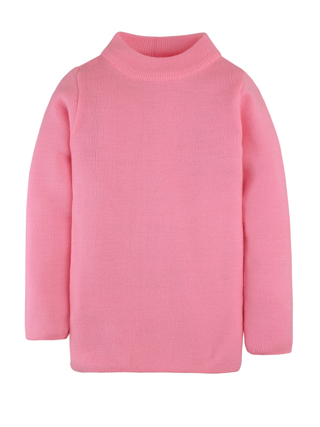 RVK Kids Pink Solid Pullover Sweater