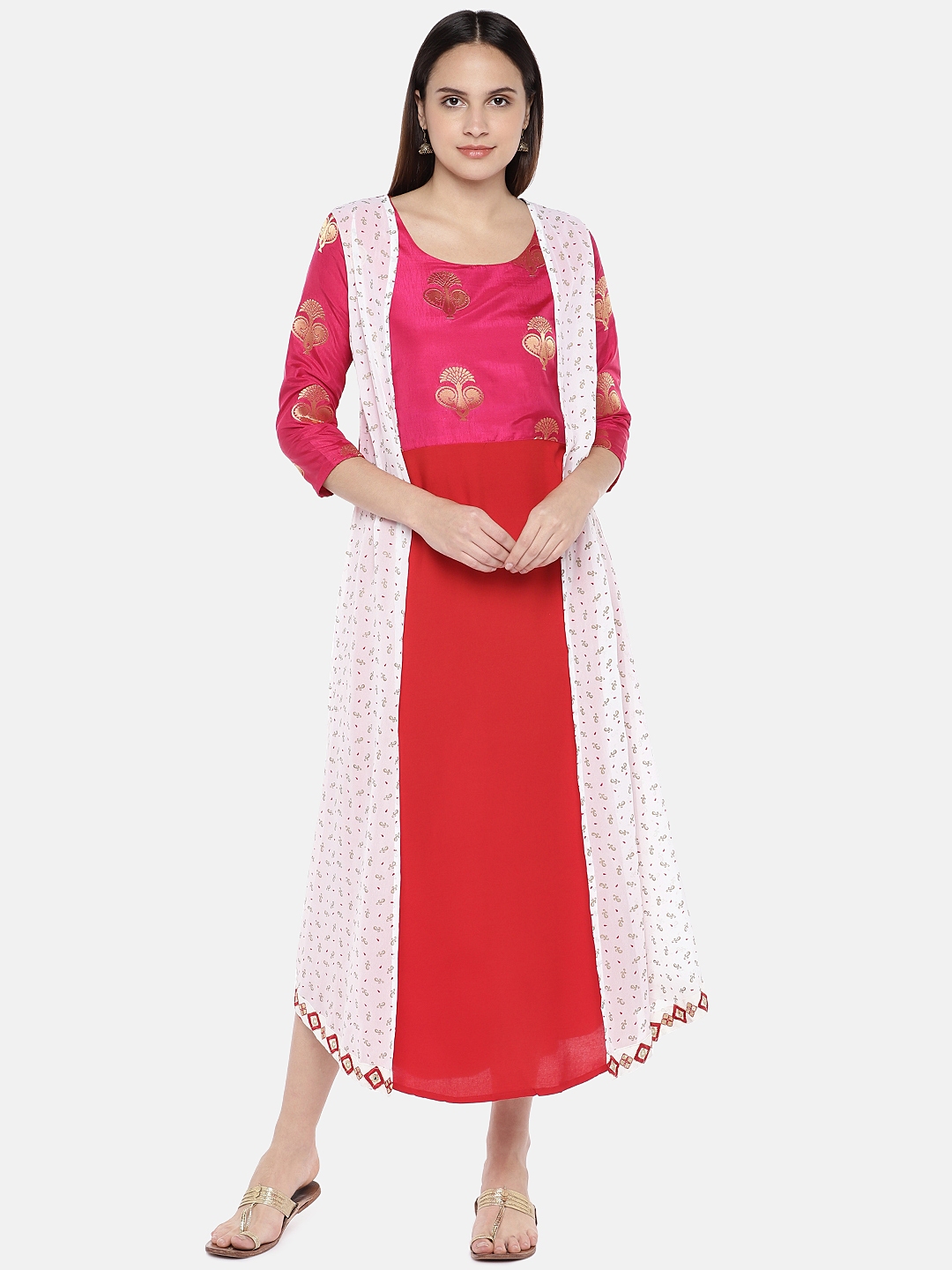 a line ethnic dress