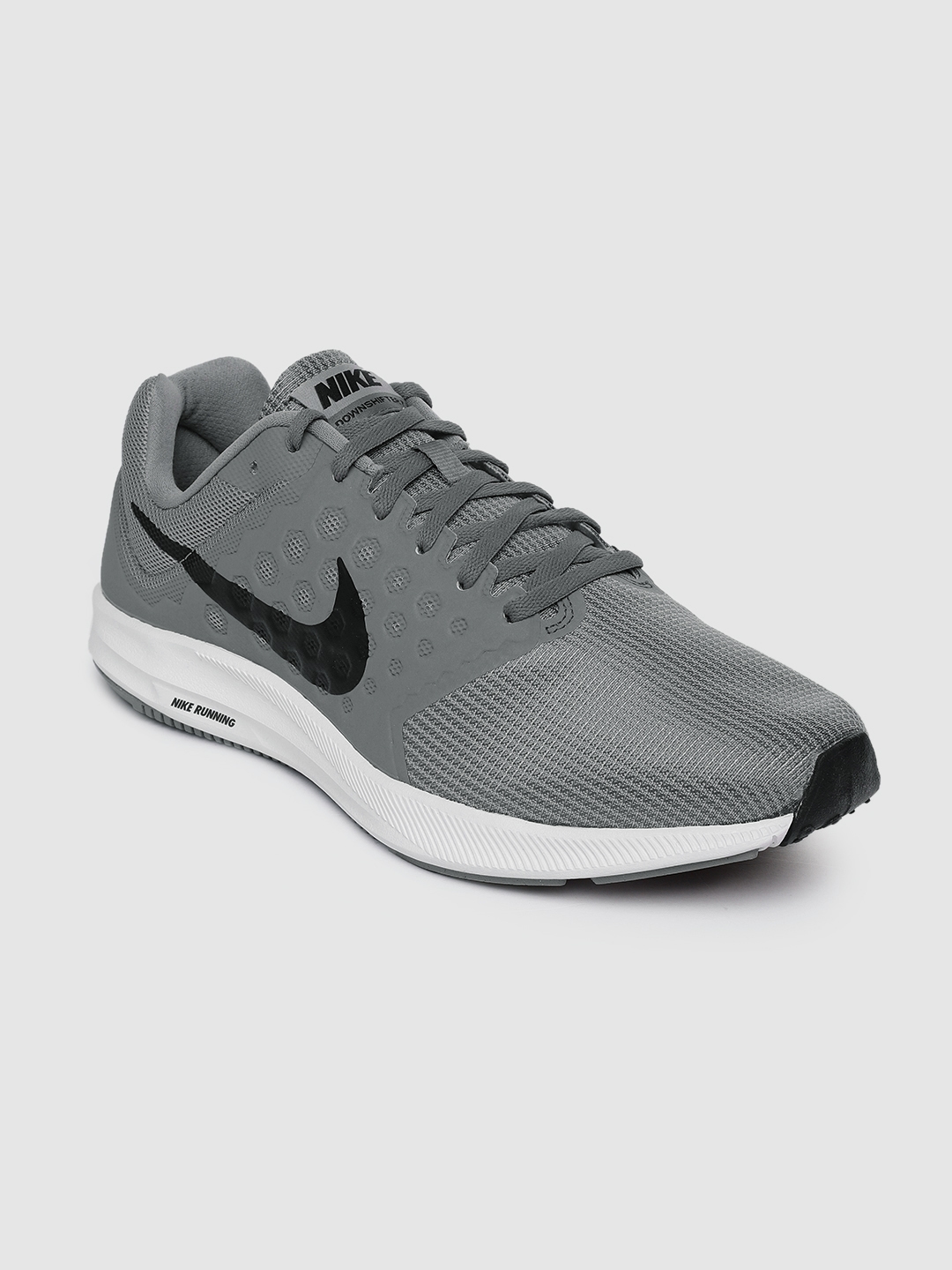 gray nike running shoes mens