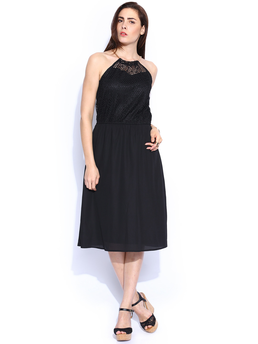 Deal Jeans Black Fit & Flare Dress