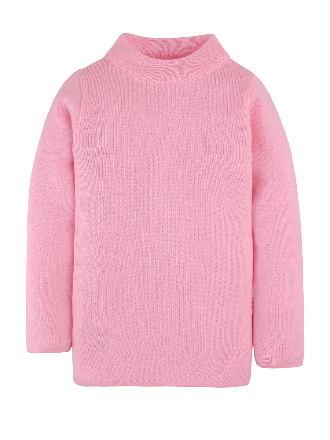RVK Kids Pink Solid Pullover Sweater
