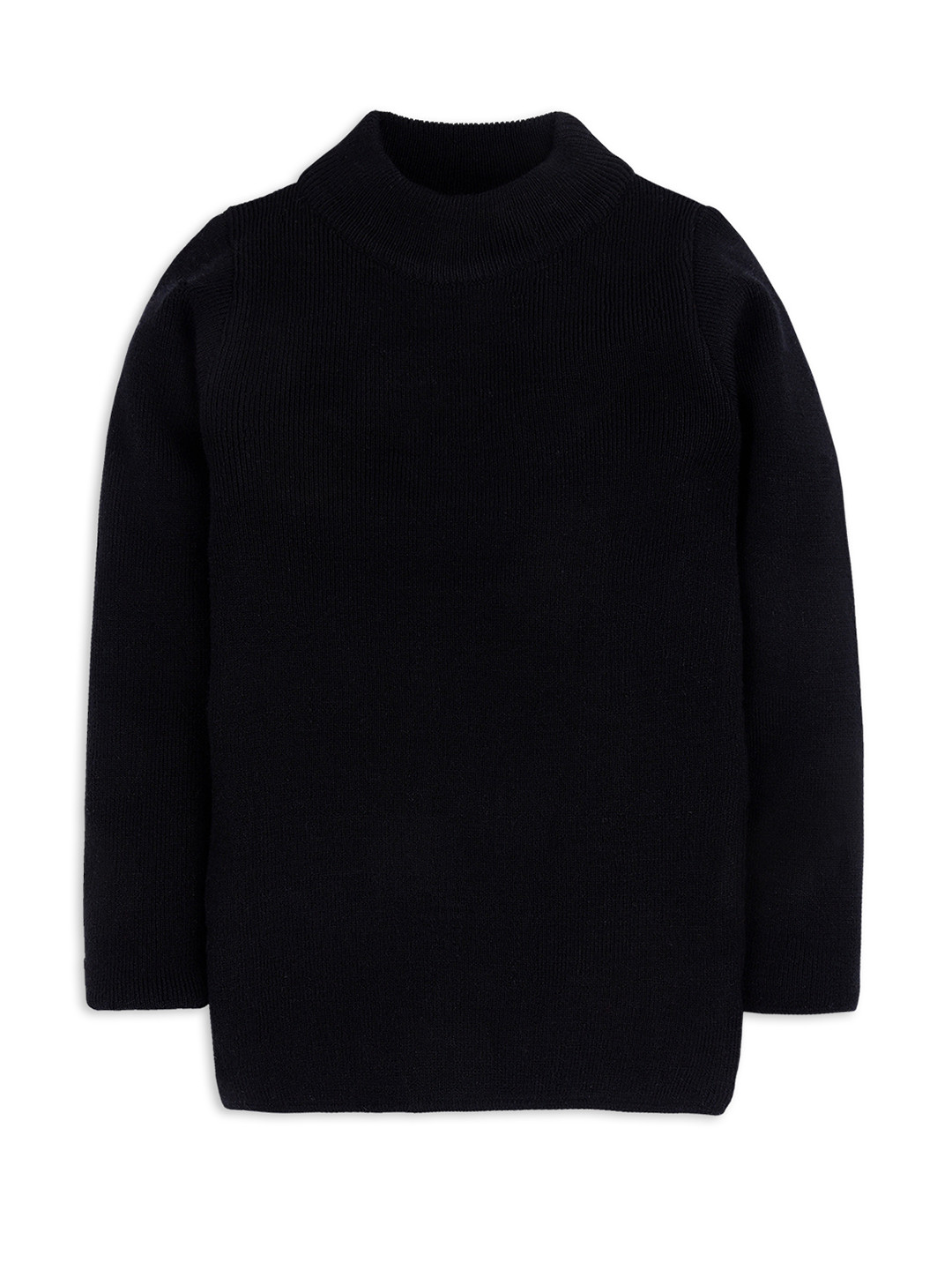 RVK Kids Black Solid Pullover Sweater