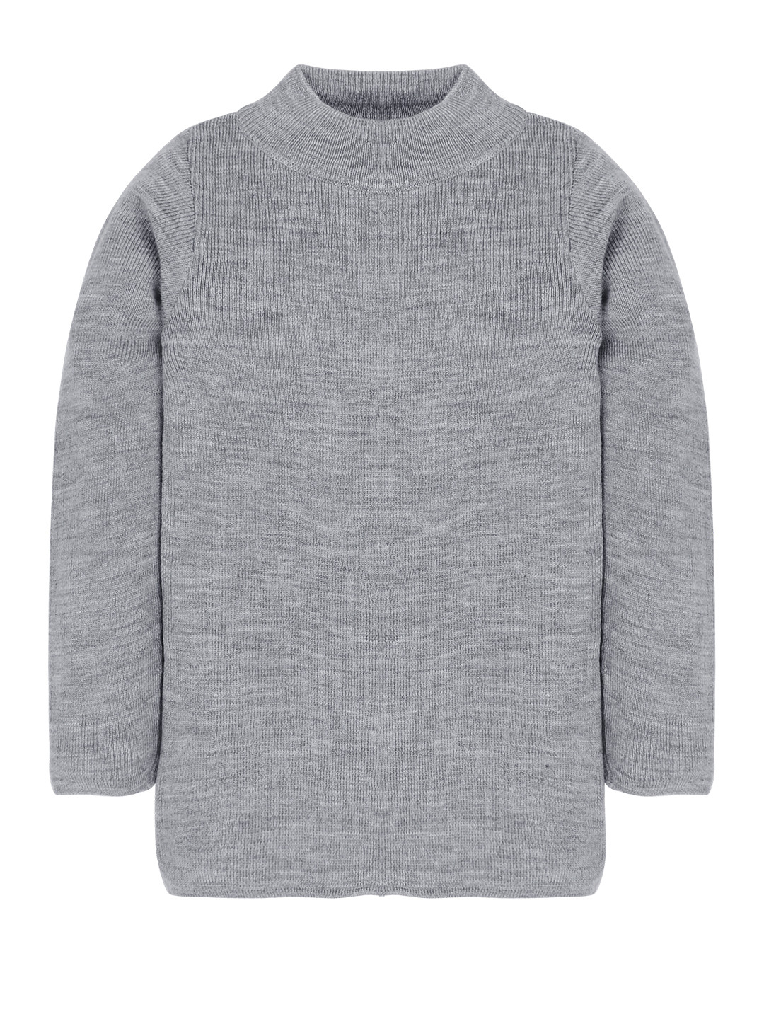 RVK Kids Grey Solid Pullover Sweater