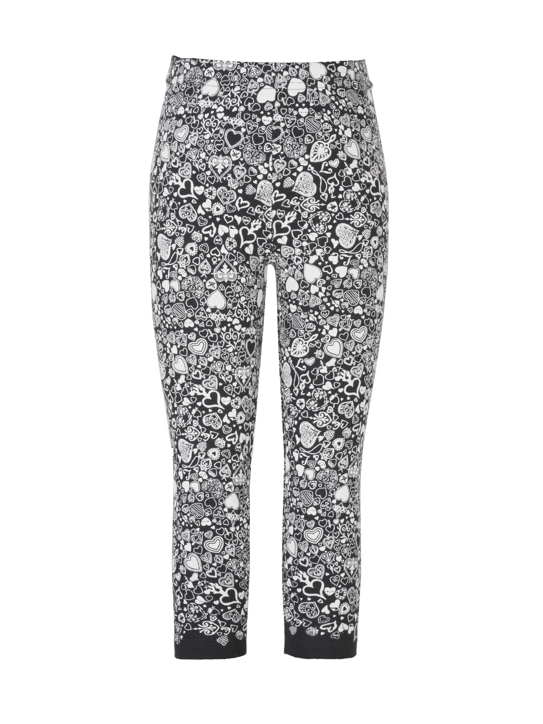 Sera Girls Black Printed Leggings