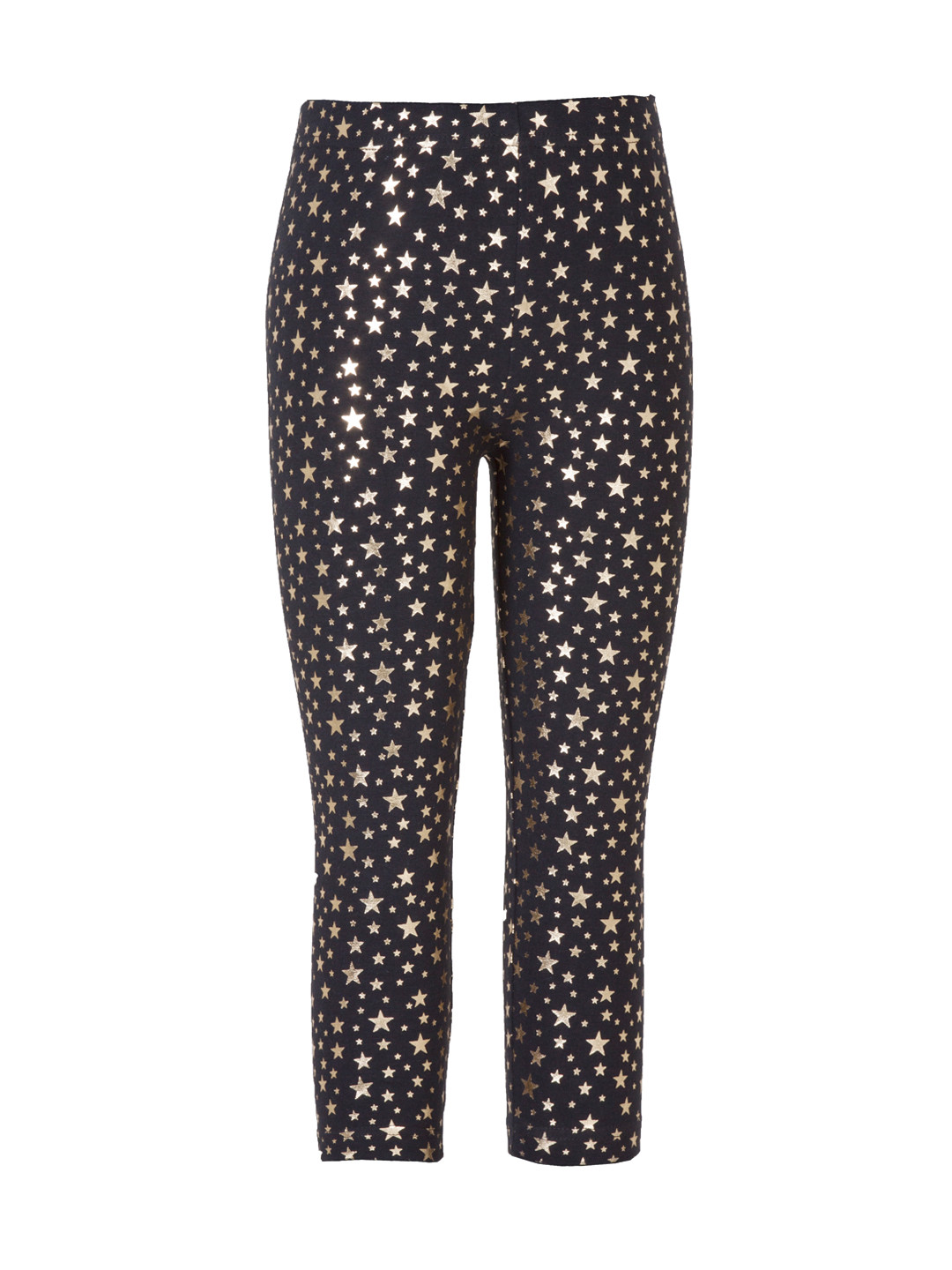 Sera Girls Black Printed Leggings