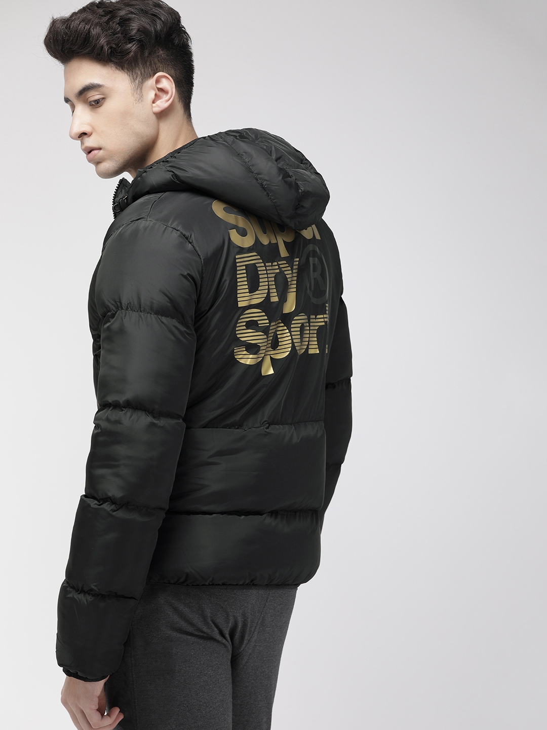 Superdry gym tech gold puffer jacket clearance