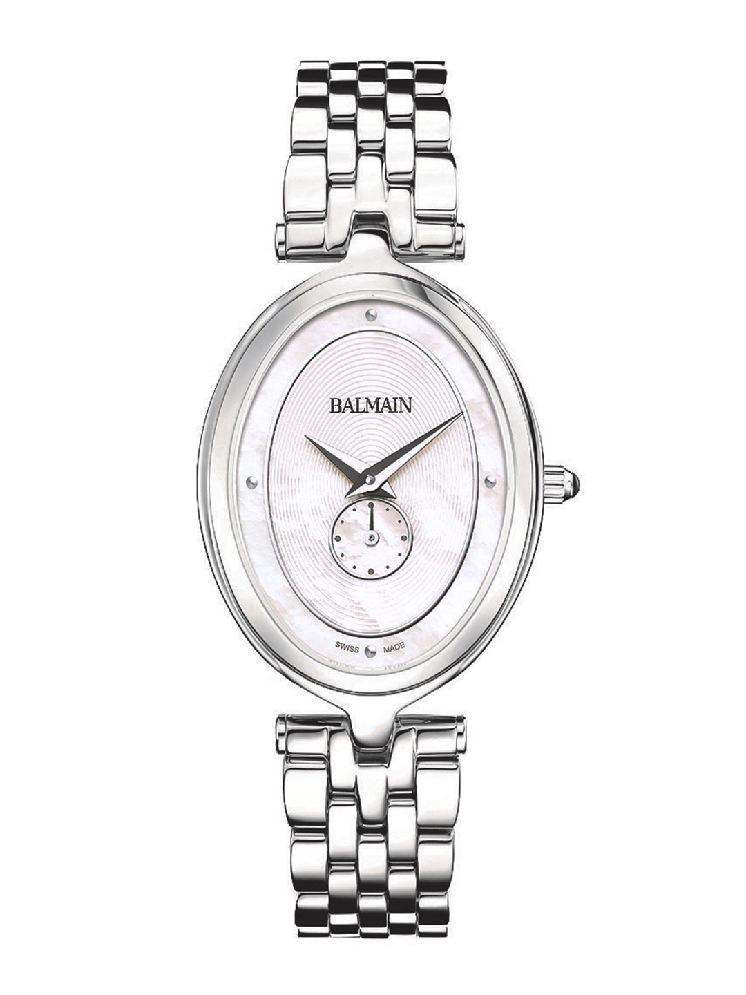 Balmain Haute Elegance Oval Women White Swiss Made Mother of Pearl Analogue Watch B81113386