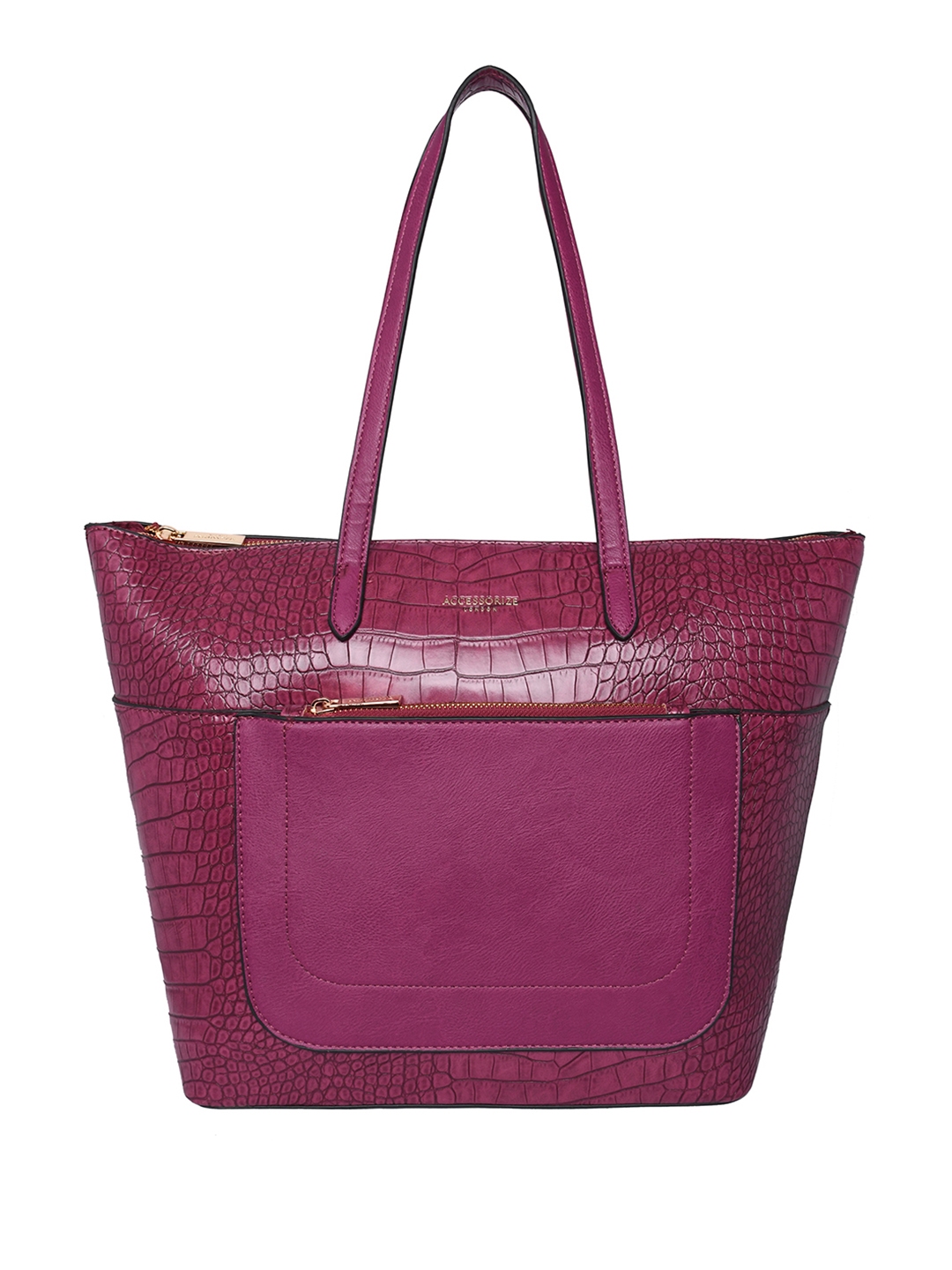 Buy Accessorize London Women Faux Leather Spacious Emily Tote Bag Handbags for Women 10777056 Myntra