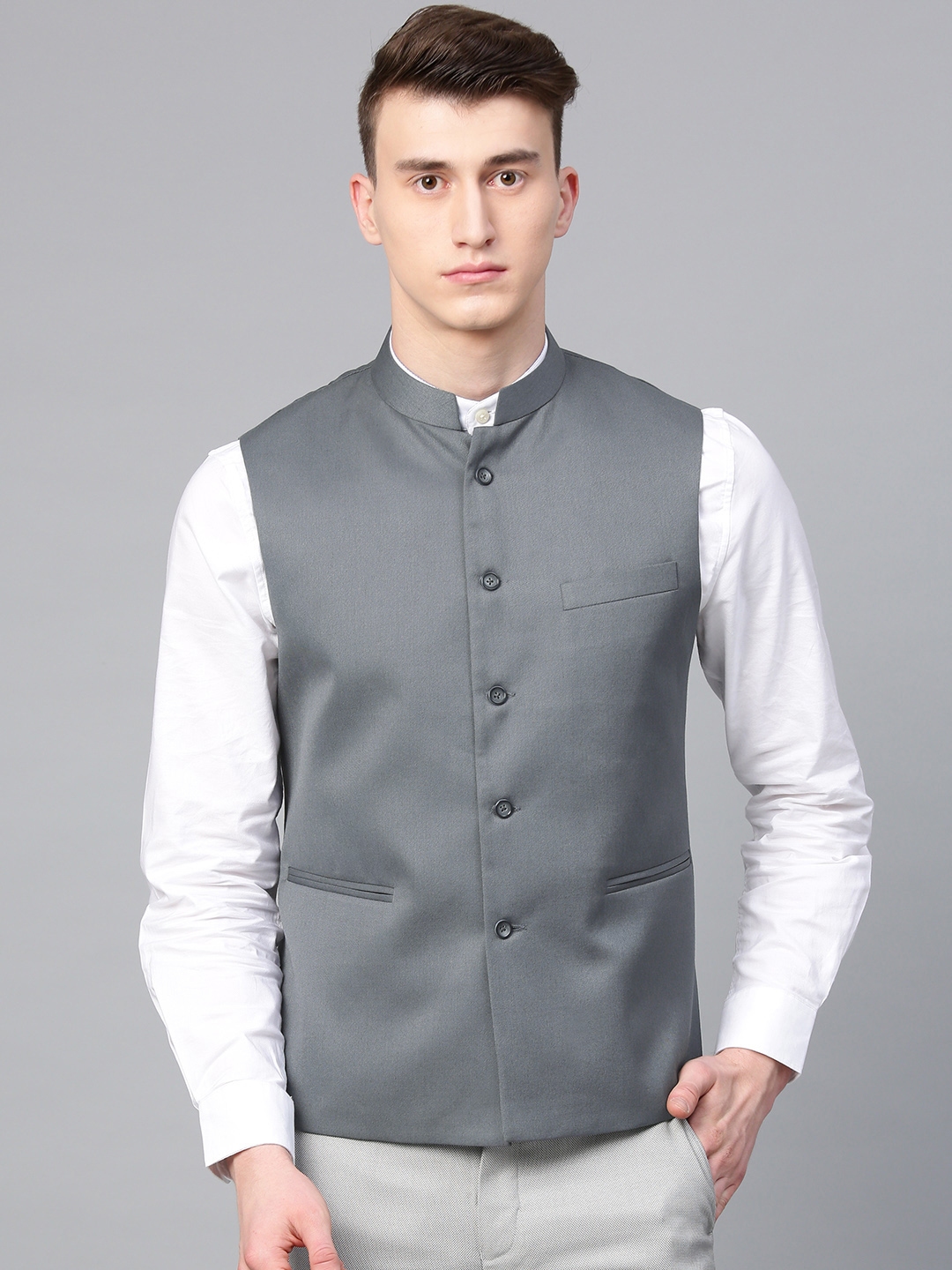 Grey colour shop modi jacket