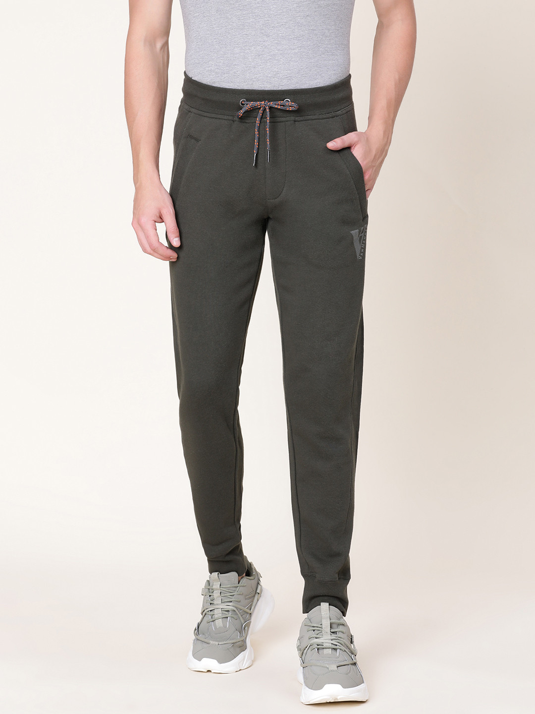 Van Heusen Men Track Pants-Jogger Cotton Terry Comfort-Fit Mid-Rise Active Wear