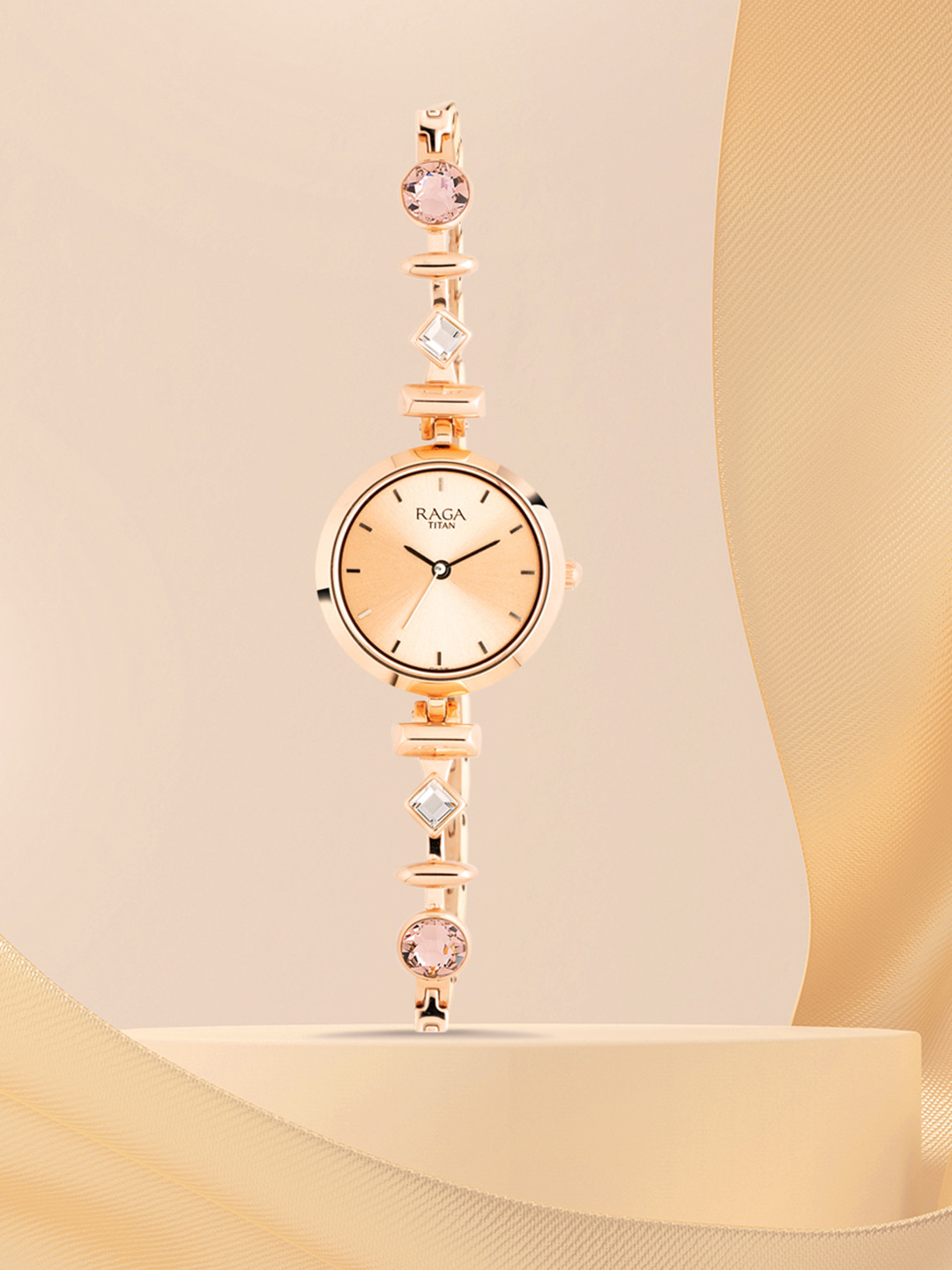 Titan Raga Facets Women Gold Analogue watch 2606WM06