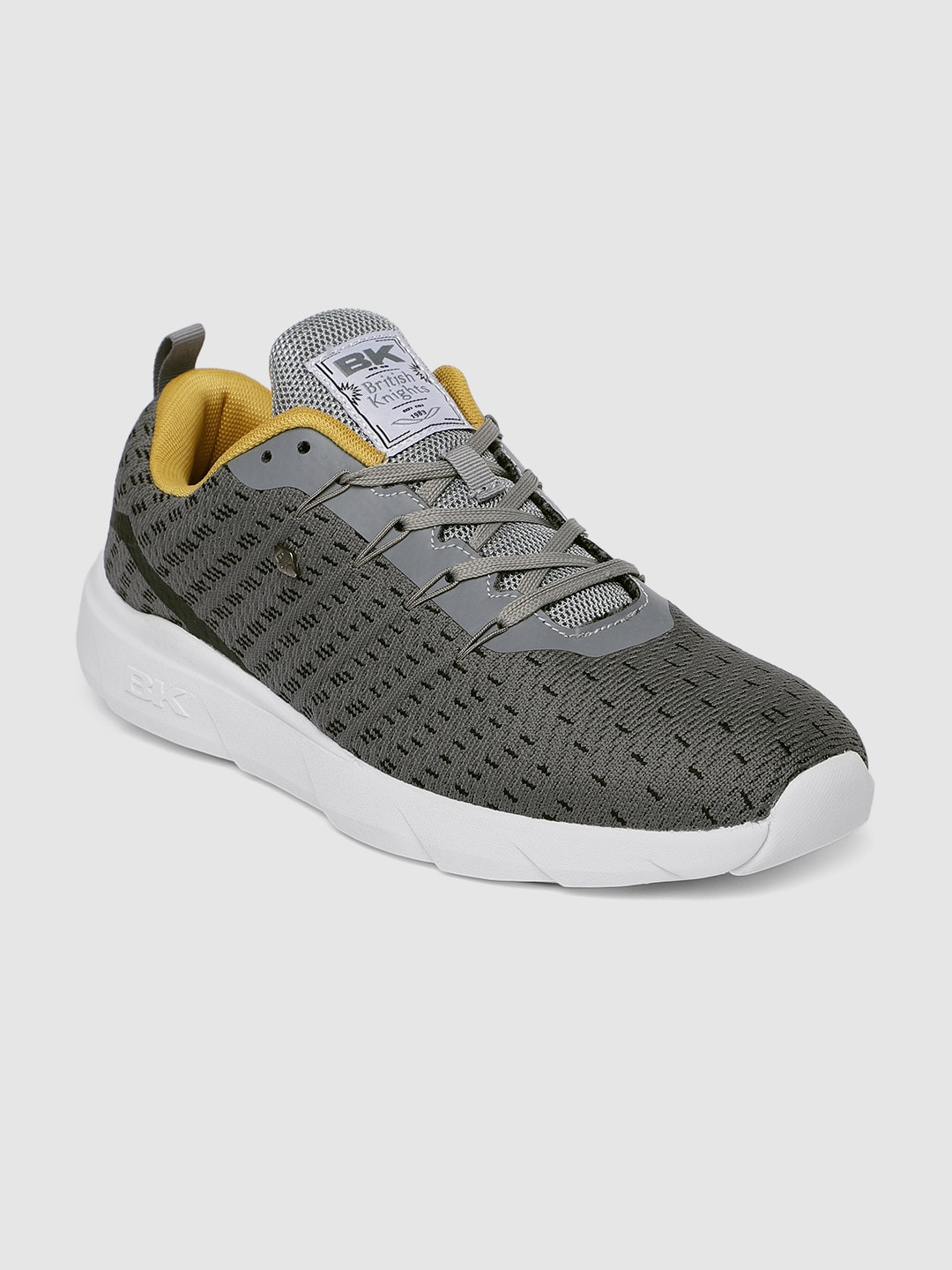 BRITISH KNIGHTS Men Grey Solid Sneakers