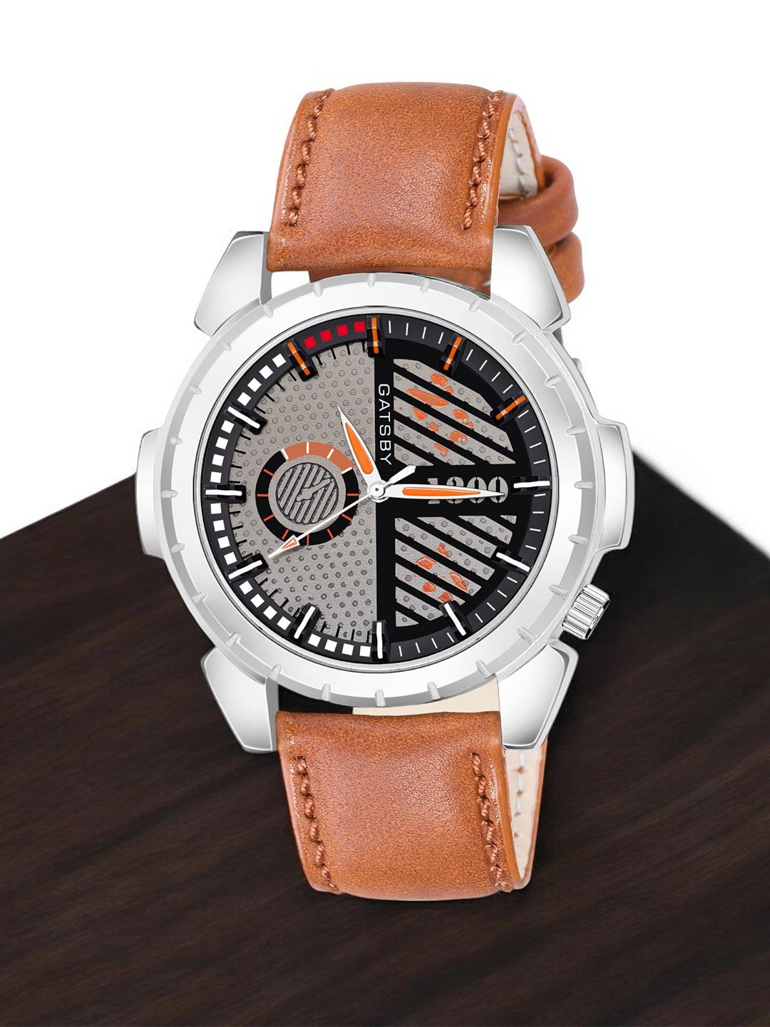 Gatsby Men Silver-Toned Analogue Watch GTG119