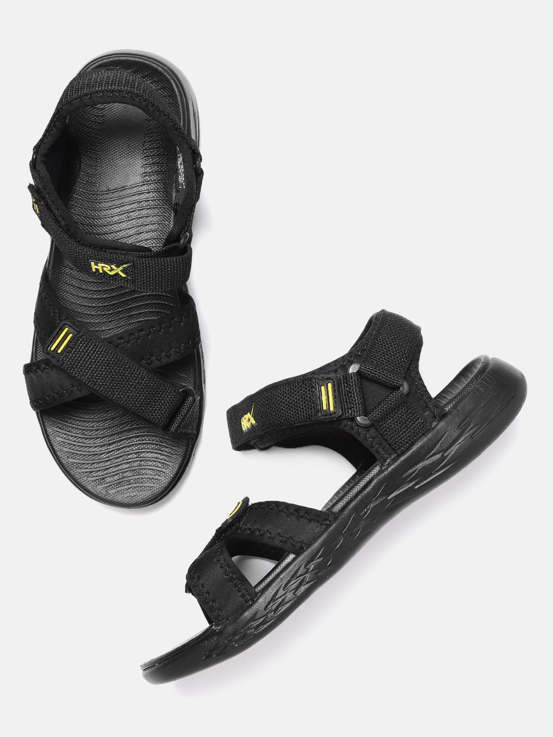 Buy HRX by Hrithik Roshan Men Black Solid Sports Sandals Sandals for Men 10798152 Myntra
