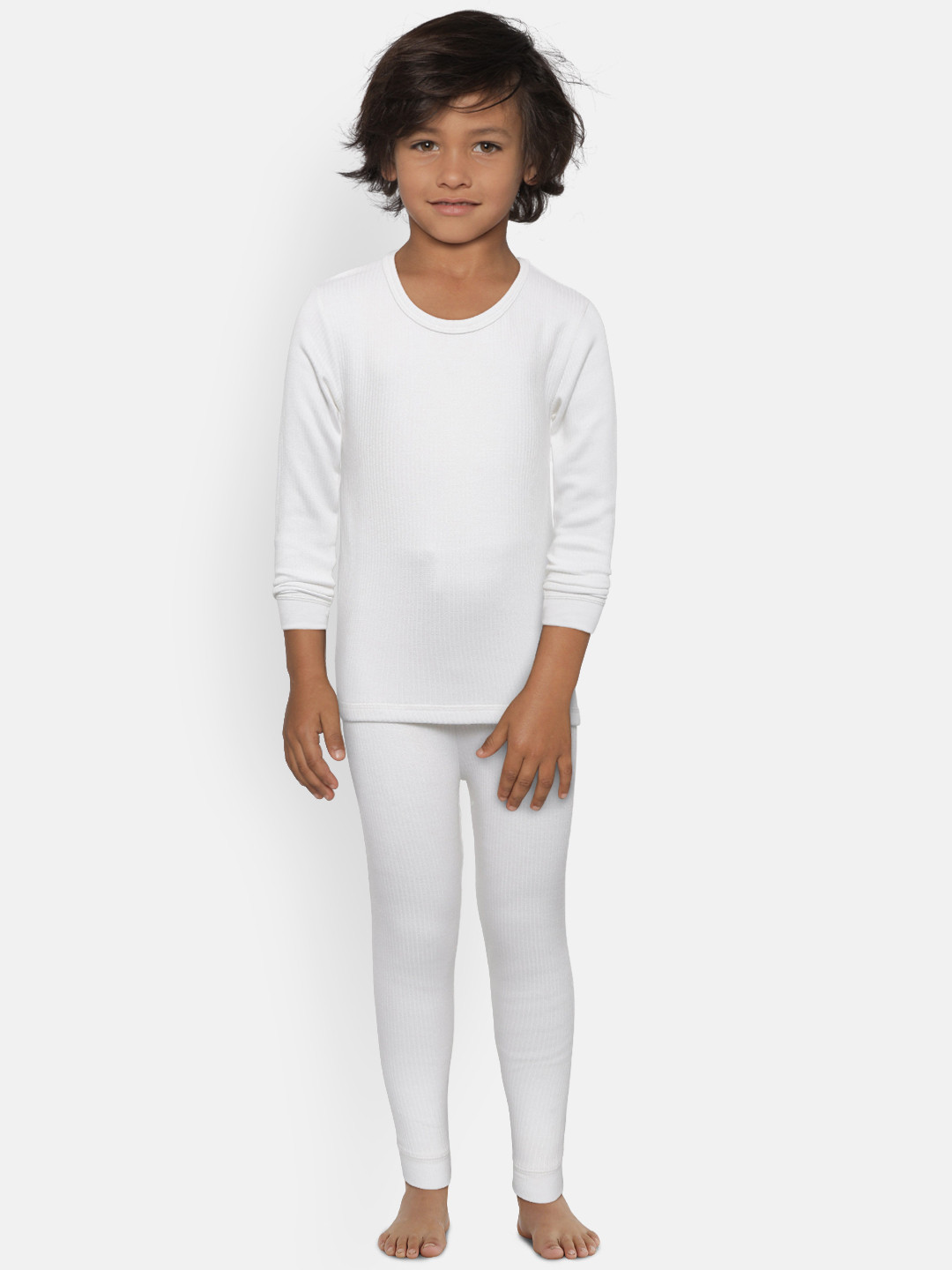 Kanvin Boys White Thermal Set