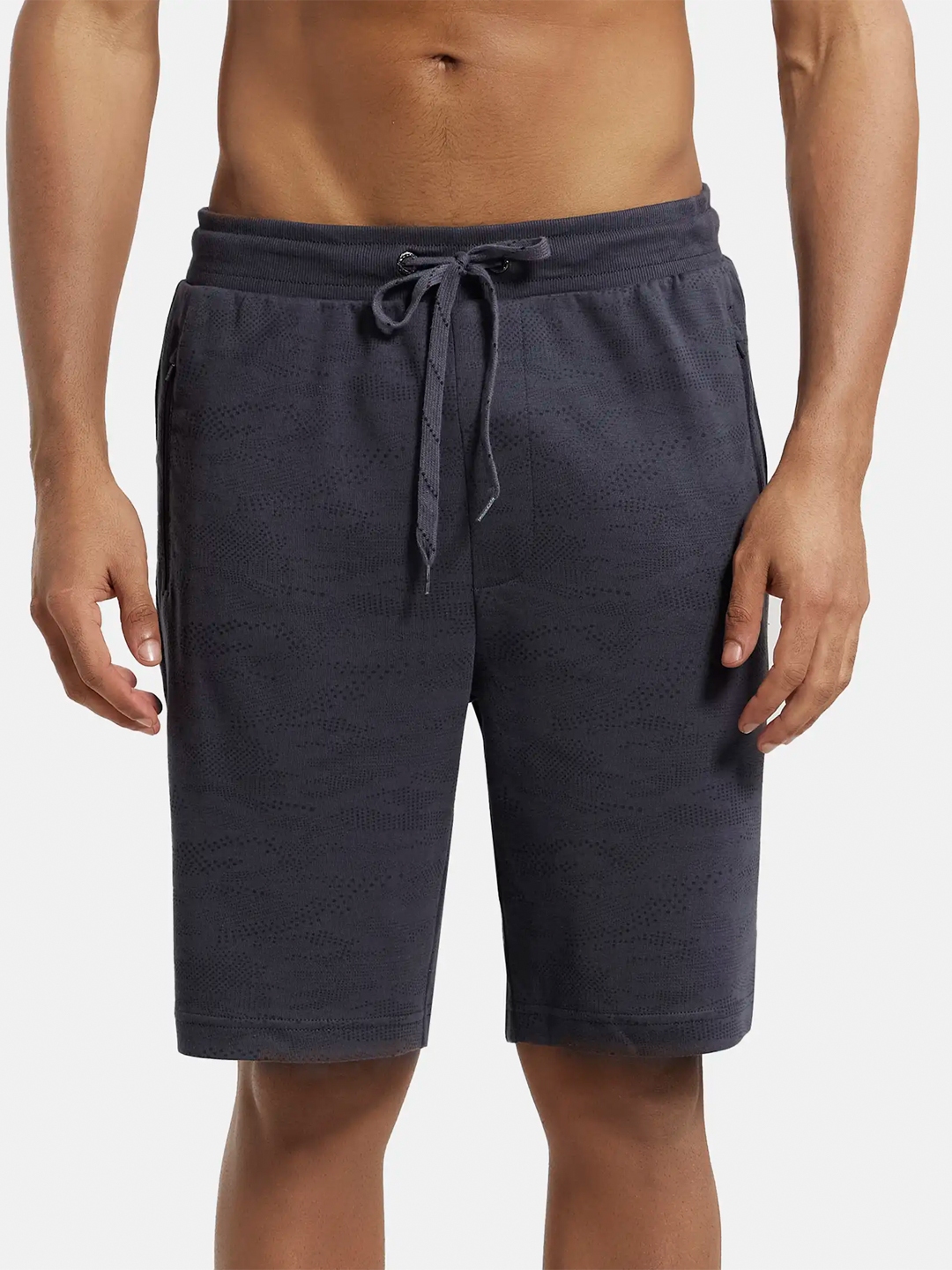 Buy Jockey Men Grey Navy Blue Printed Straight Fit Sports Shorts Shorts for Men 10799576 Myntra