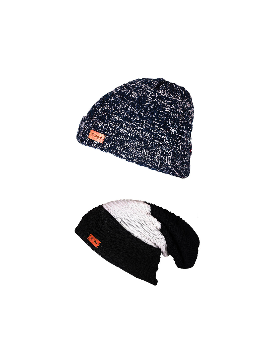 Knotyy Men Pack of 2 Beanie