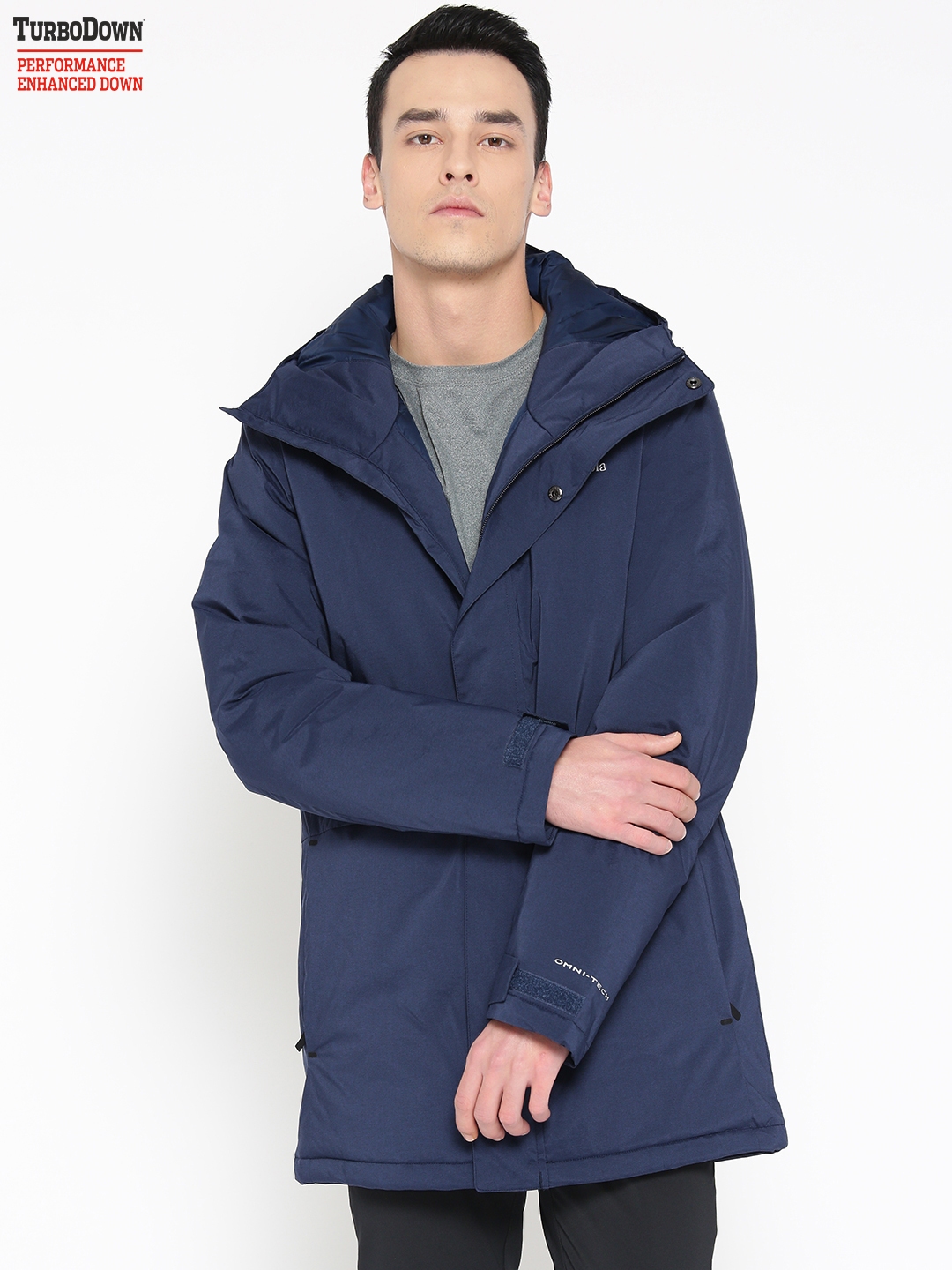Buy Columbia Men Navy Blue Solid Northbounder TurboDown Hooded Hiking Parka Jacket Jackets for Men 10812408 Myntra