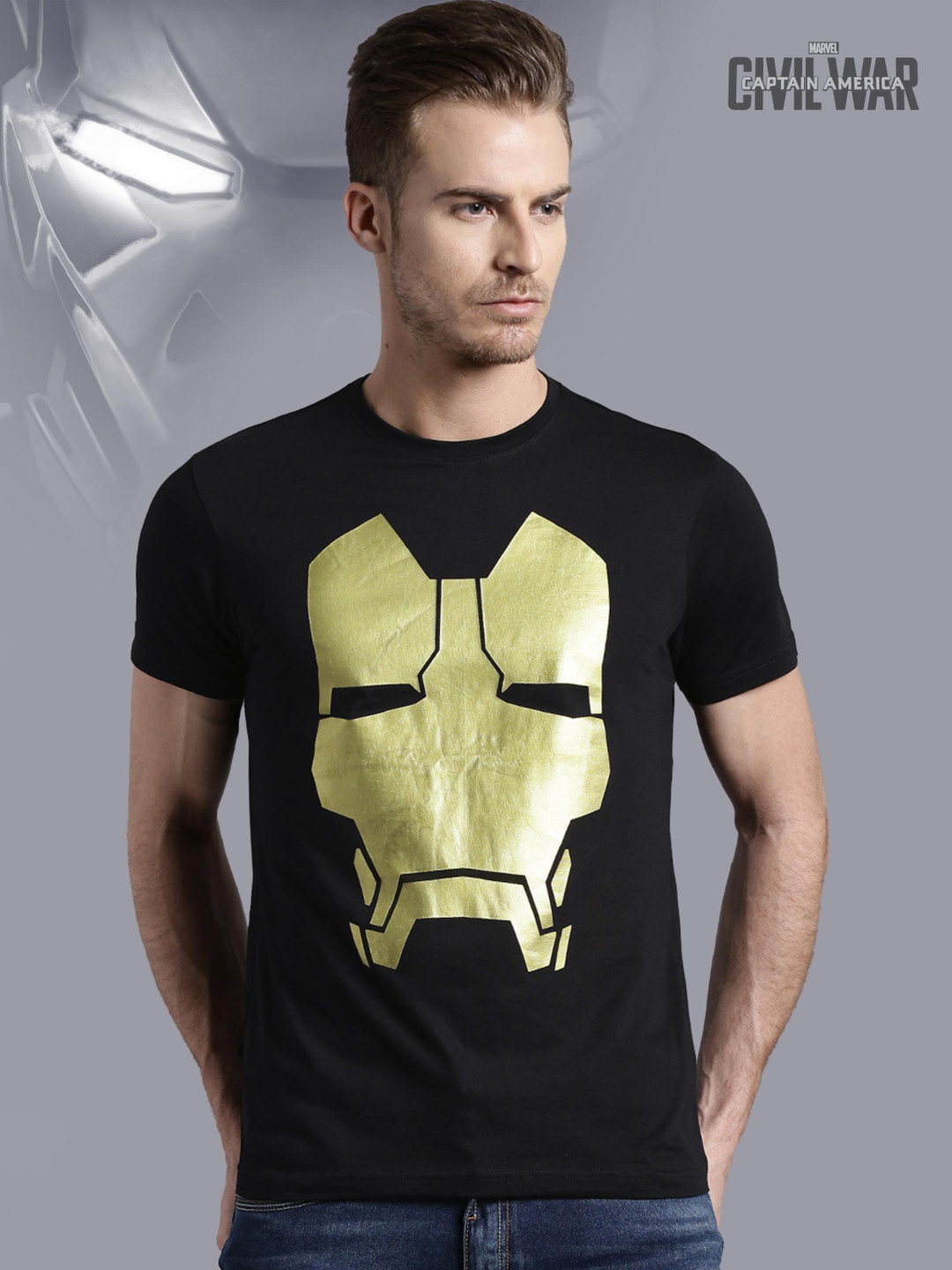black iron man shirt