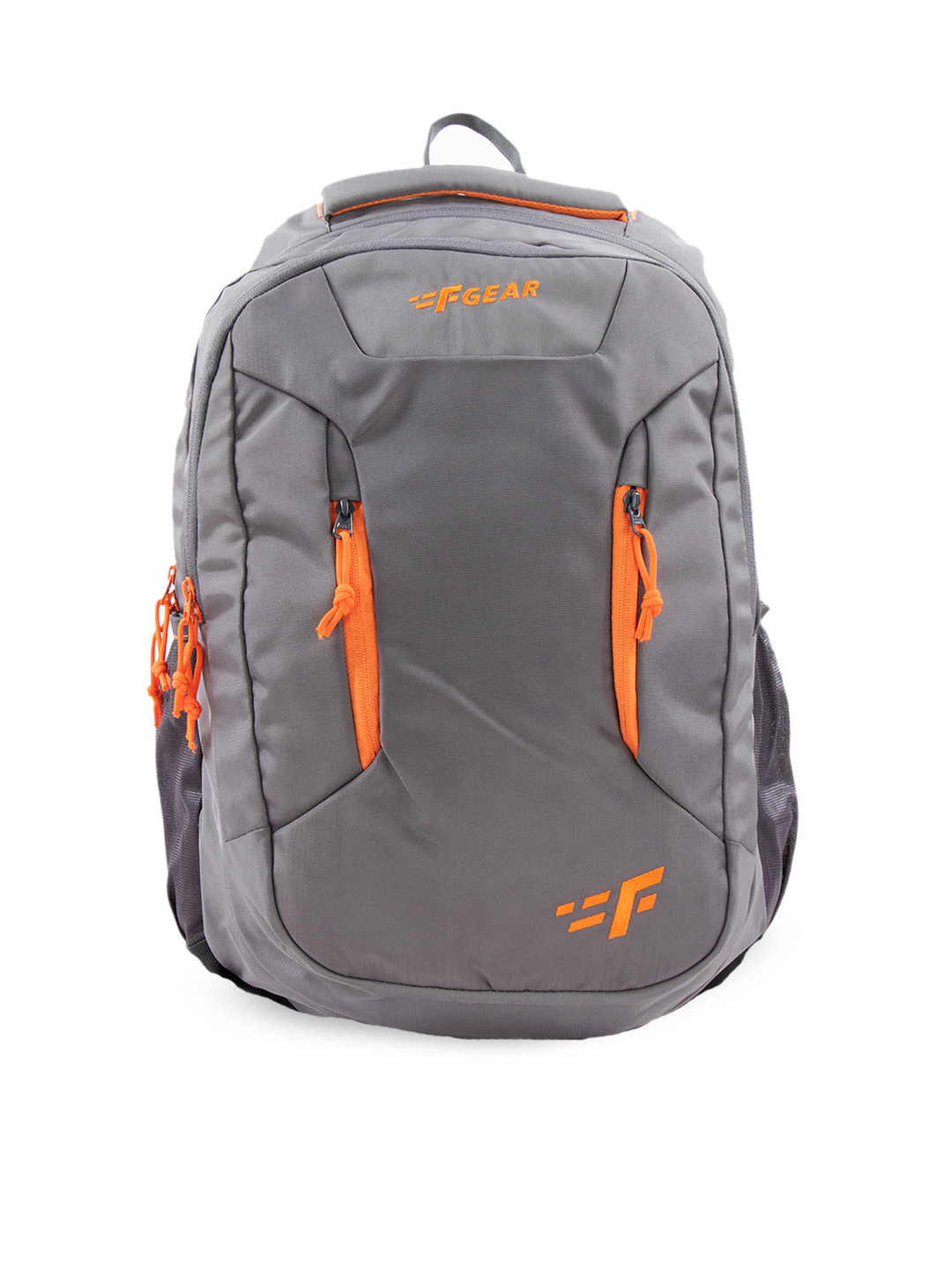 F Gear Unisex Grey Brand Logo Backpack