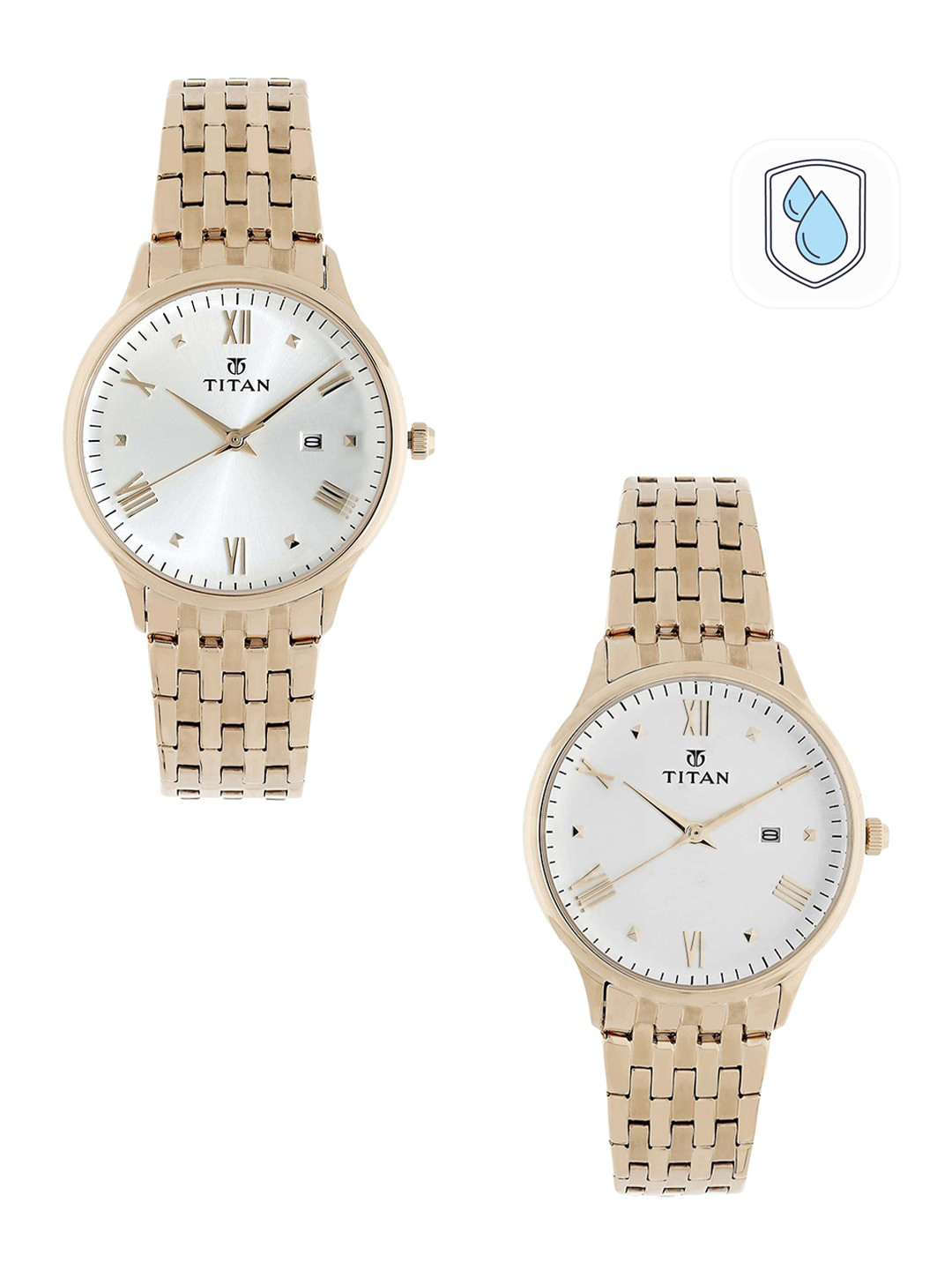 Titan Modern Unisex Rose Gold Analogue watch NL9400194201WM01