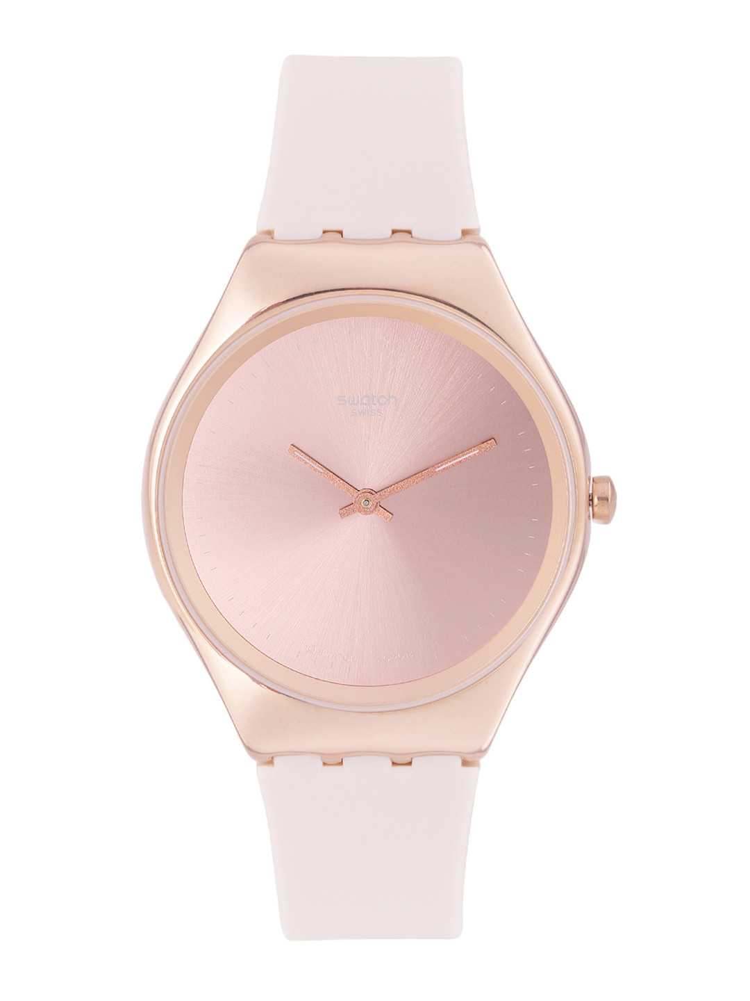 Swatch SkinIrony Unisex Rose Gold Water Resistant Analogue Watch SYXG101